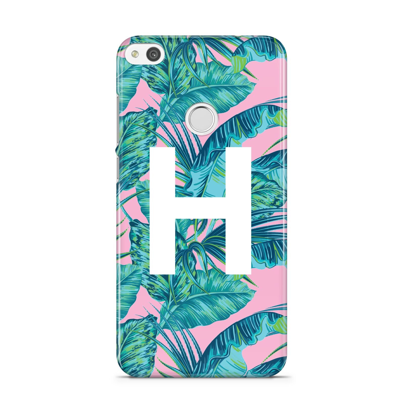 Personalised Tropical Pink and Green Huawei P8 Lite Case