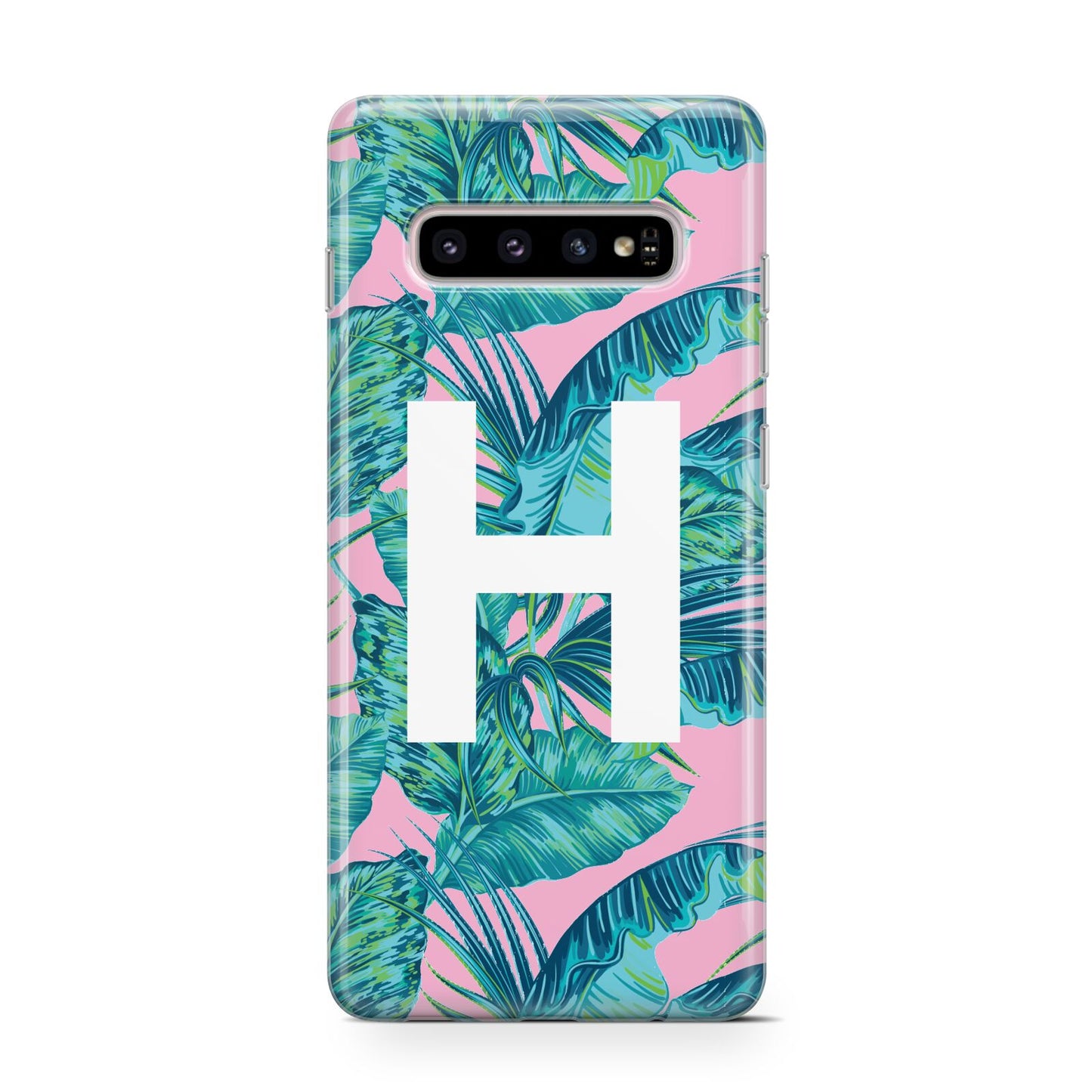 Personalised Tropical Pink and Green Protective Samsung Galaxy Case