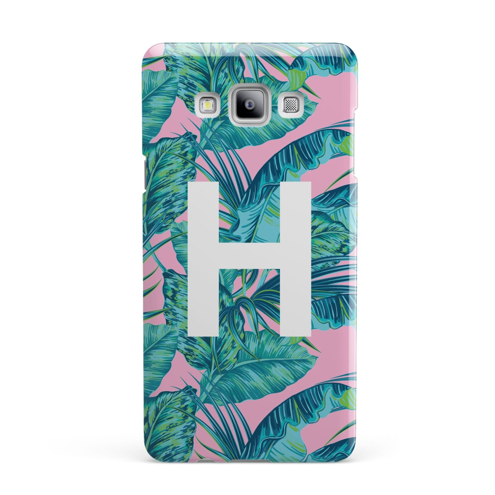 Personalised Tropical Pink and Green Samsung Galaxy A7 2015 Case