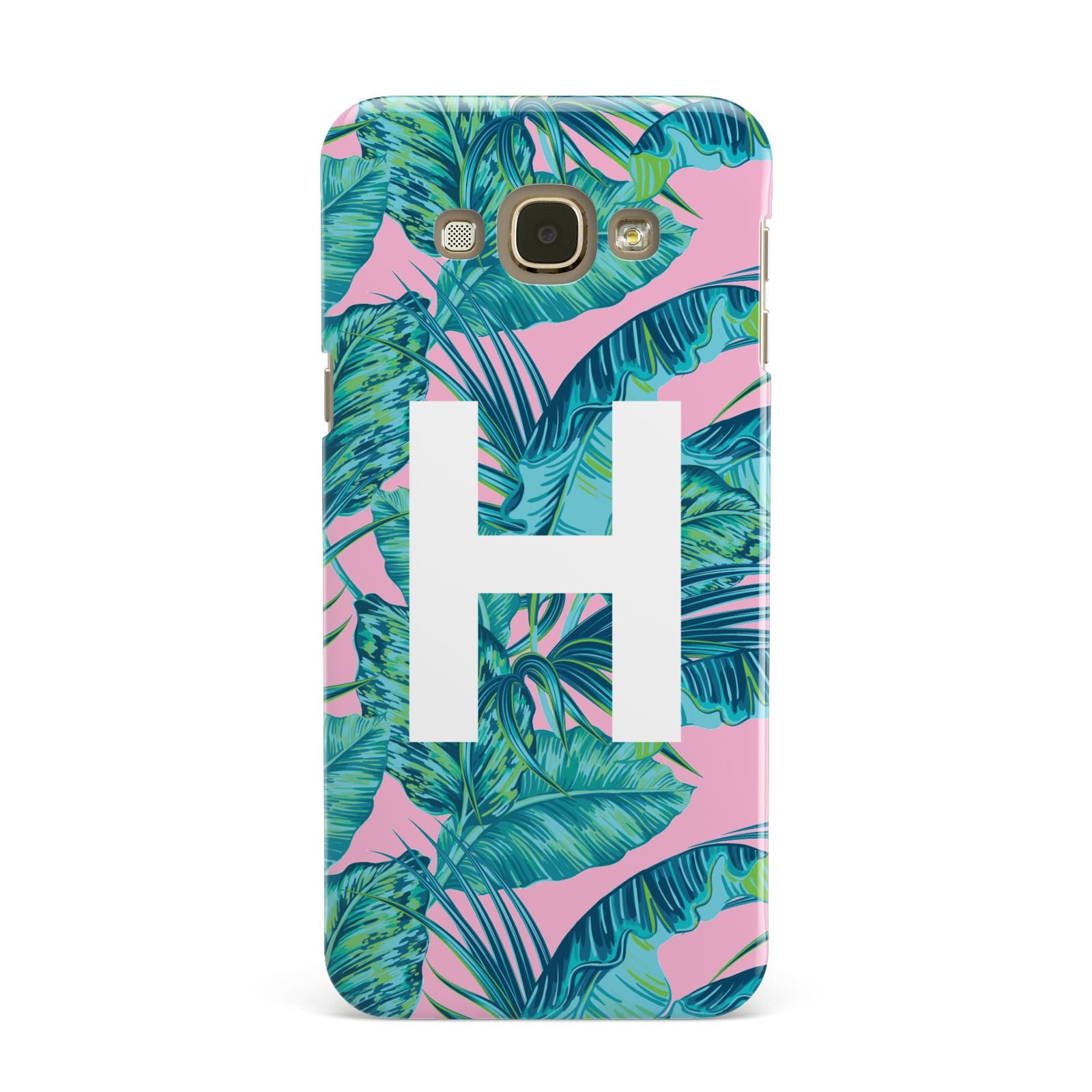 Personalised Tropical Pink and Green Samsung Galaxy A8 Case