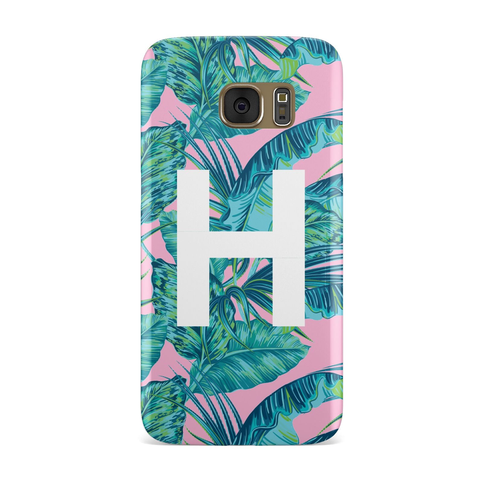 Personalised Tropical Pink and Green Samsung Galaxy Case