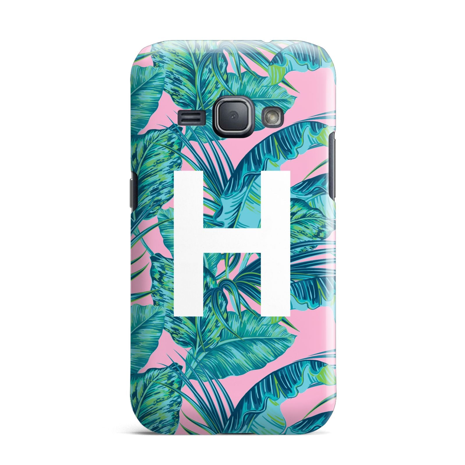 Personalised Tropical Pink and Green Samsung Galaxy J1 2016 Case