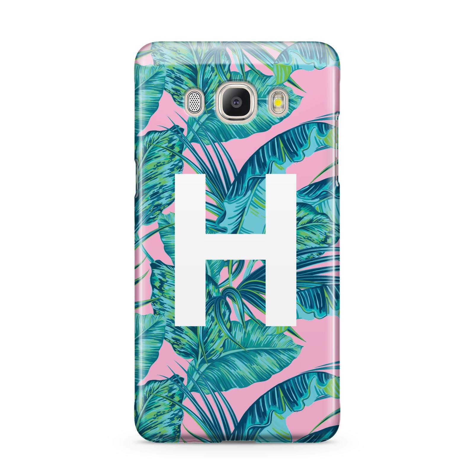 Personalised Tropical Pink and Green Samsung Galaxy J5 2016 Case