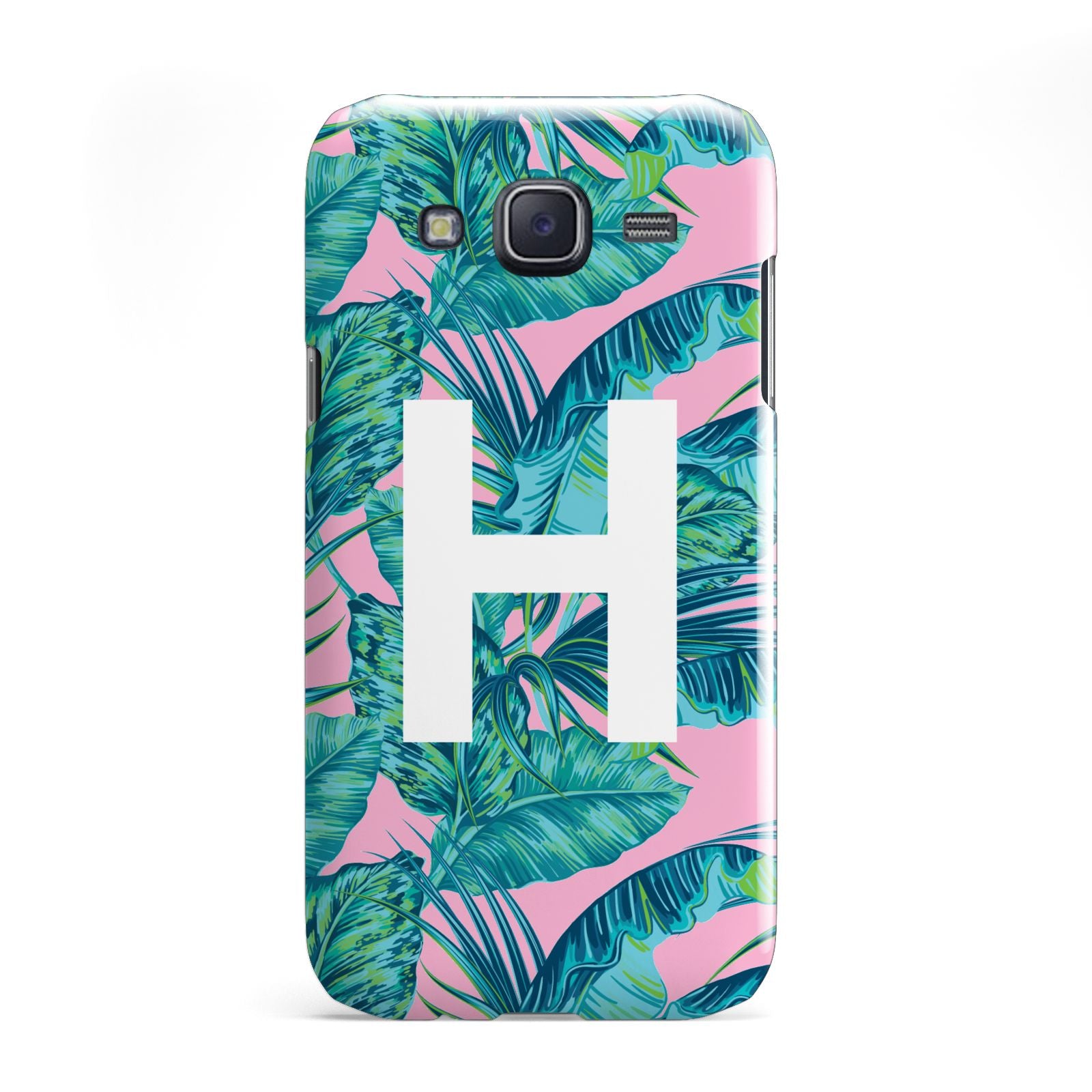 Personalised Tropical Pink and Green Samsung Galaxy J5 Case