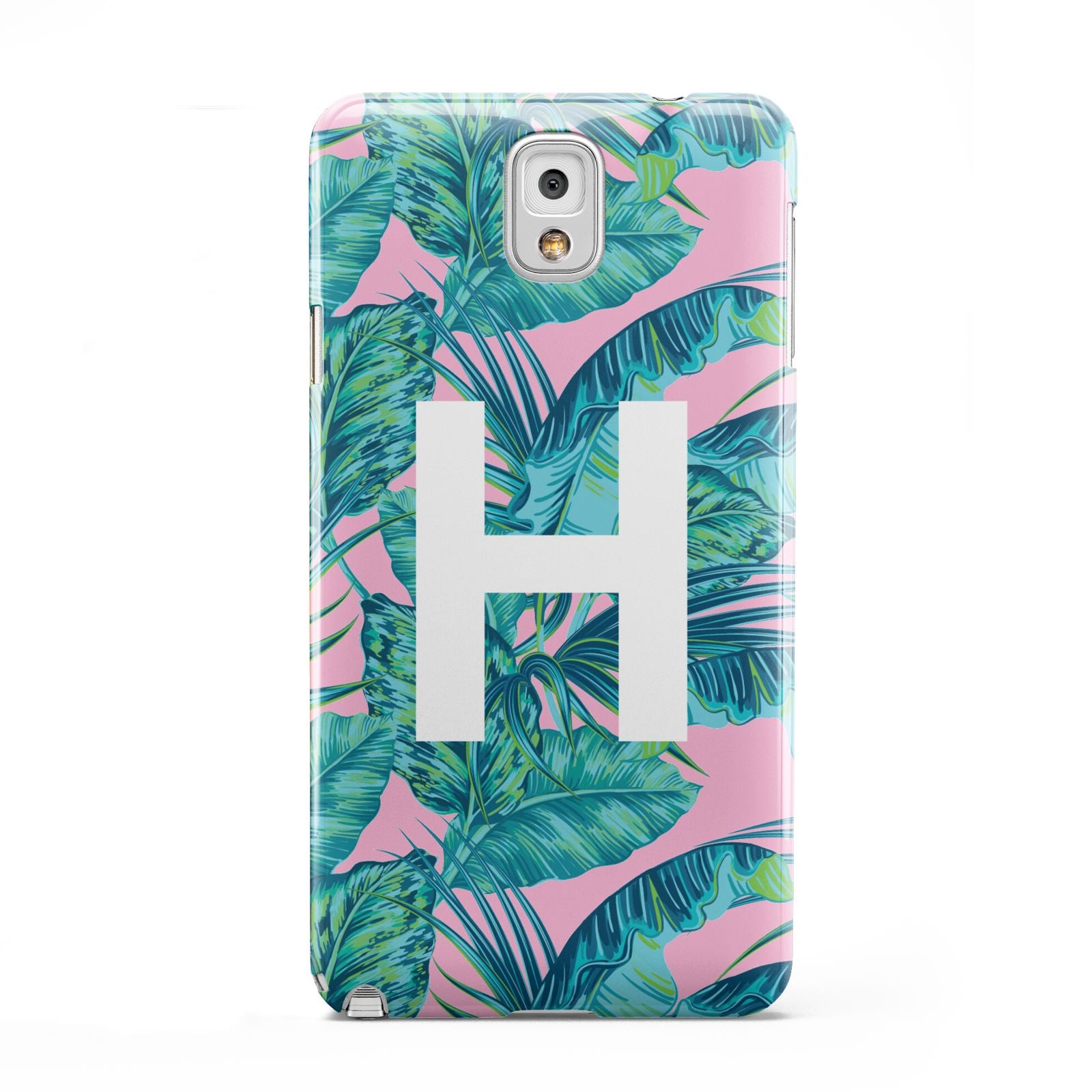 Personalised Tropical Pink and Green Samsung Galaxy Note 3 Case