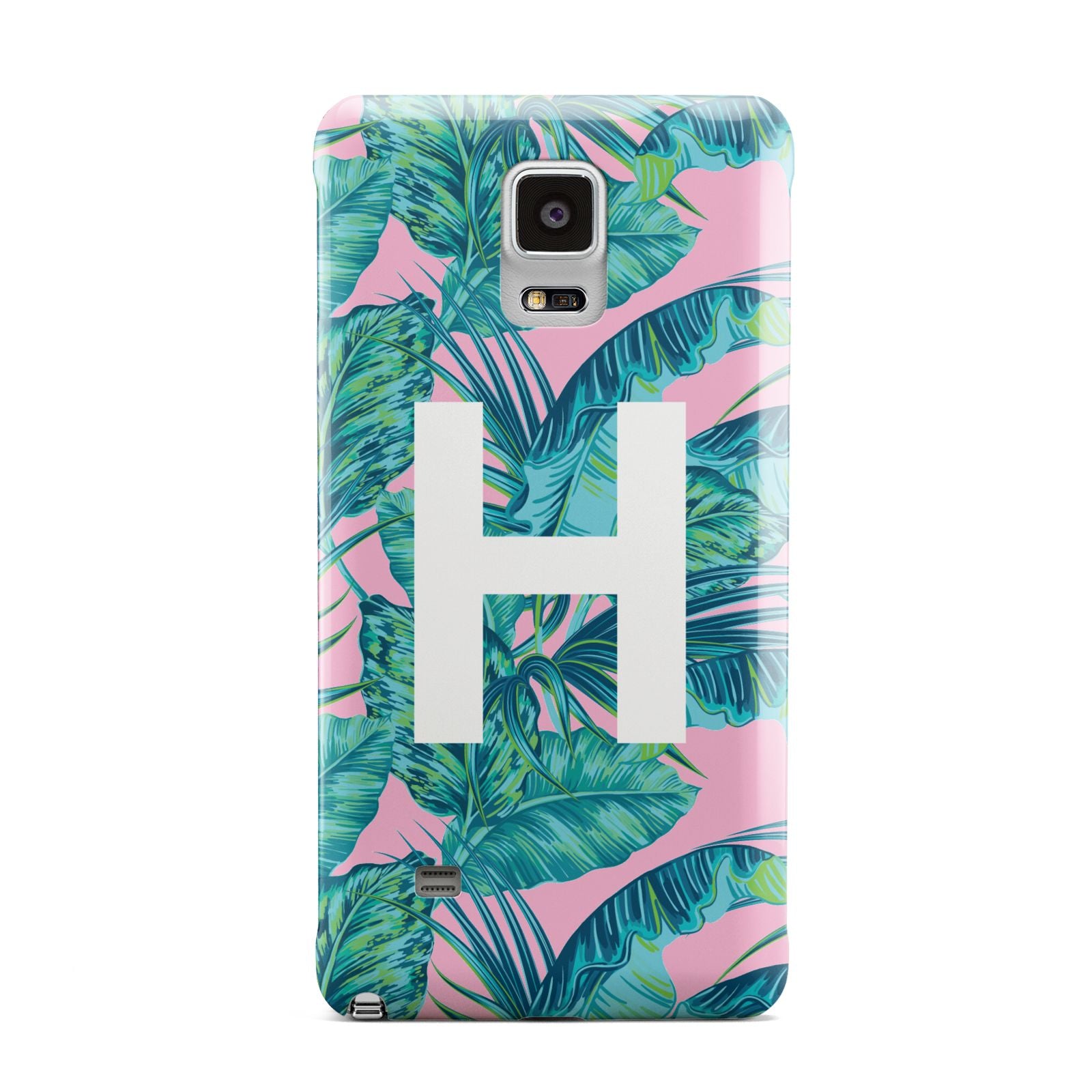 Personalised Tropical Pink and Green Samsung Galaxy Note 4 Case