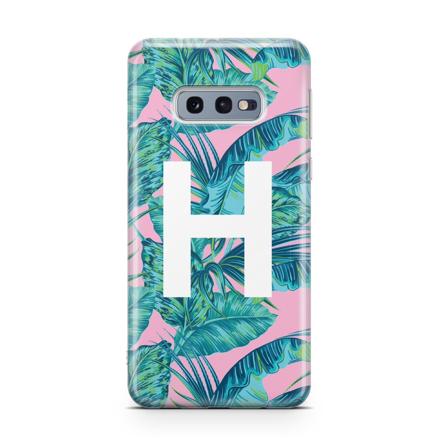 Personalised Tropical Pink and Green Samsung Galaxy S10E Case