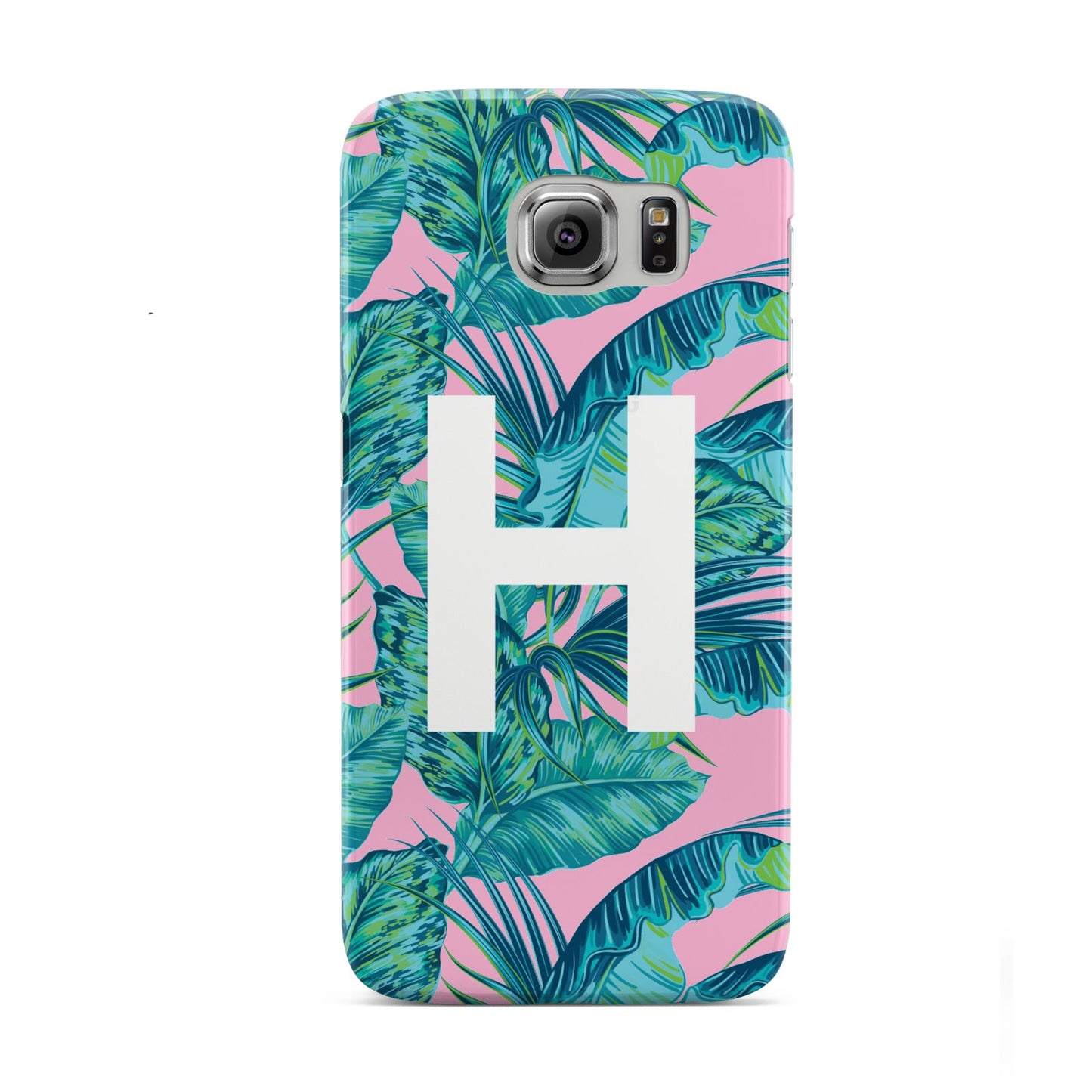 Personalised Tropical Pink and Green Samsung Galaxy S6 Case