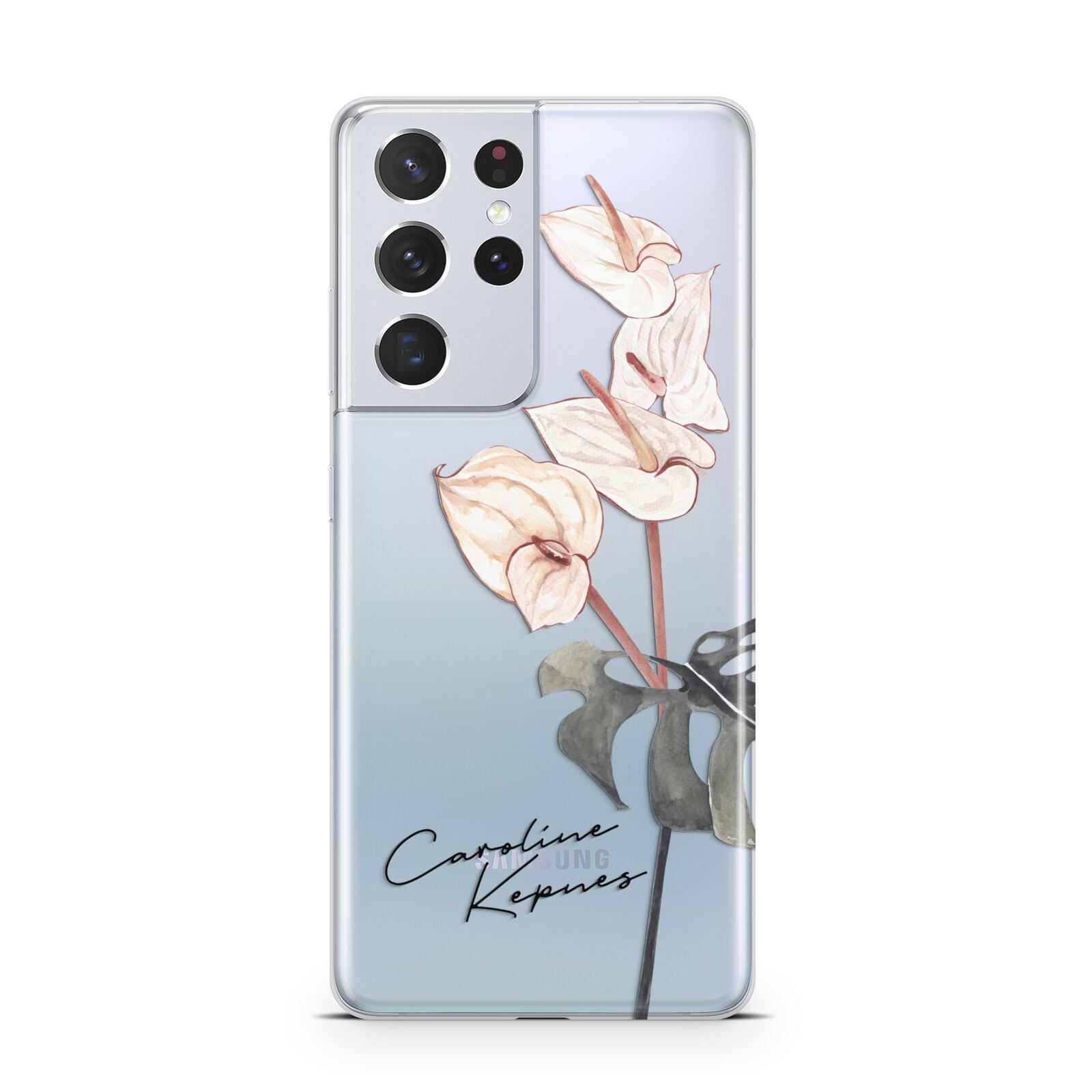 Personalised Tropical Plant Samsung S21 Ultra Case