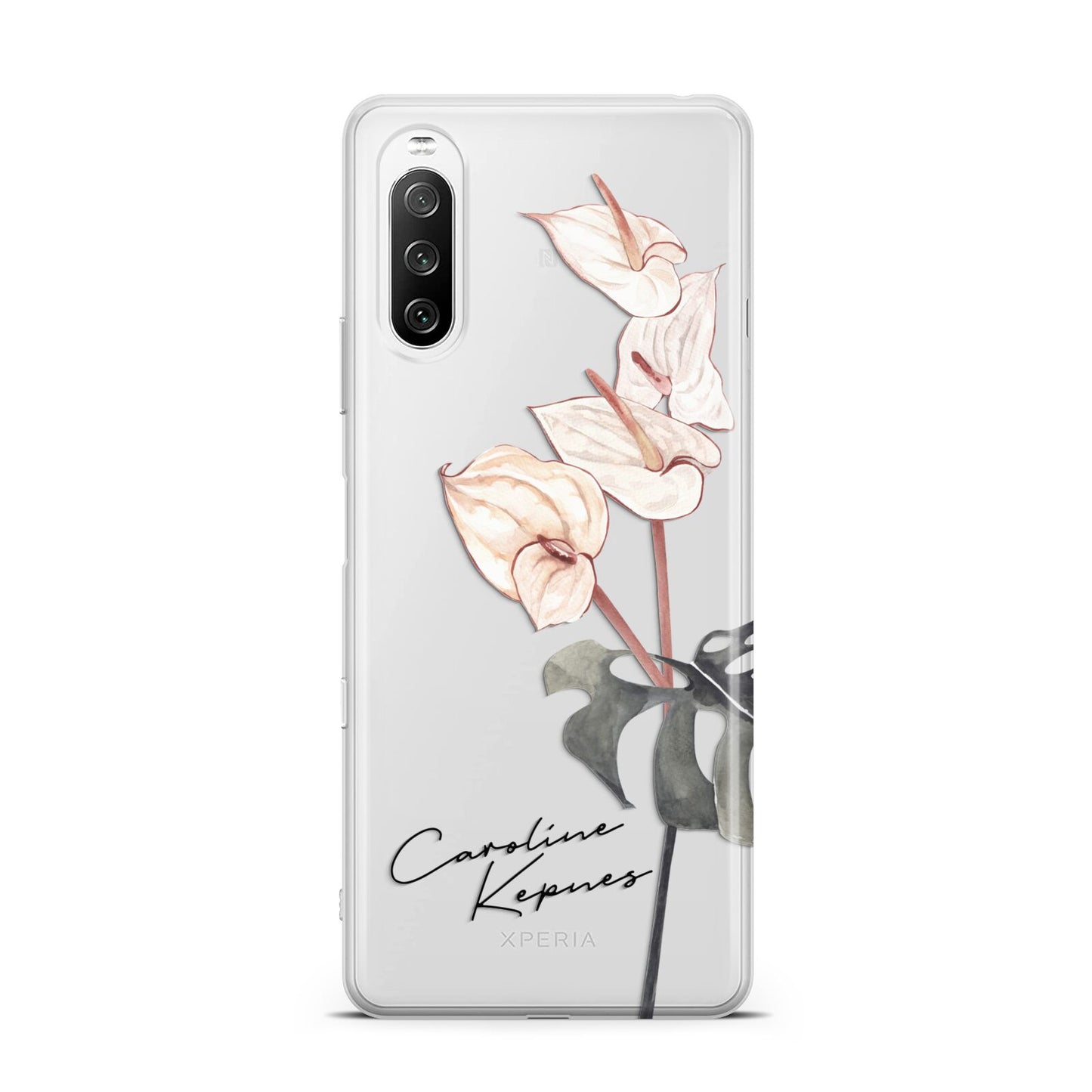 Personalised Tropical Plant Sony Xperia 10 III Case