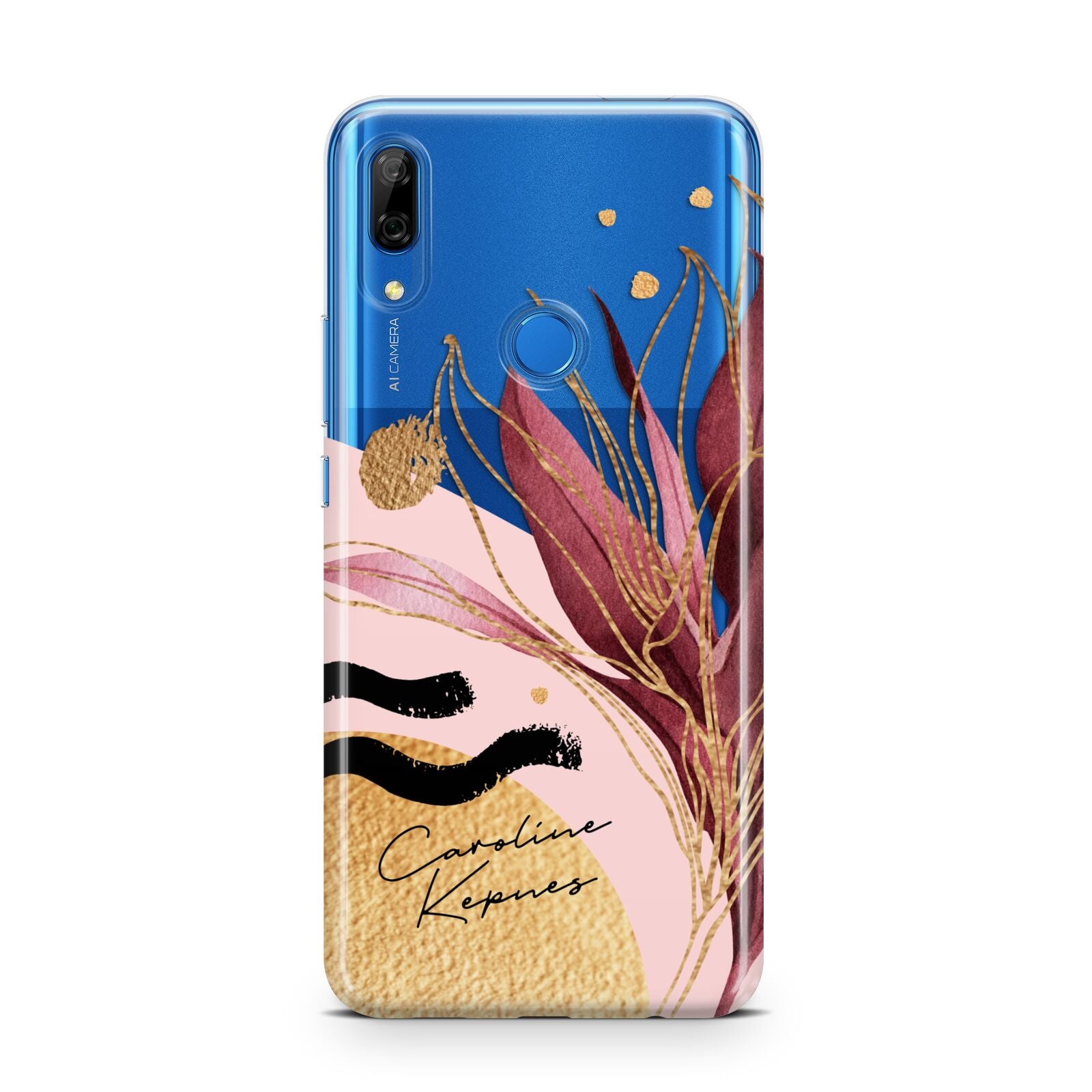 Personalised Tropical Red Leaf Huawei P Smart Z