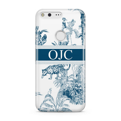 Personalised Tropical Toile Google Pixel Case