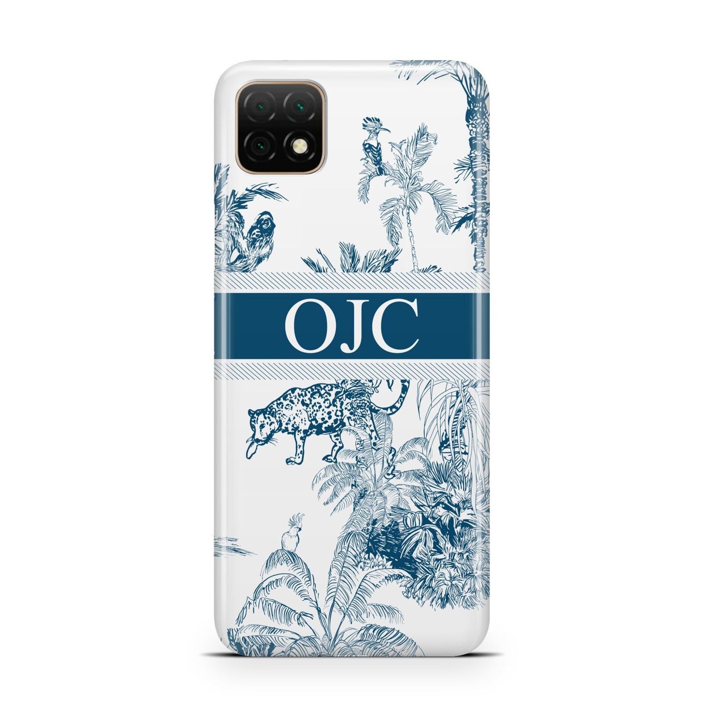 Personalised Tropical Toile Huawei Enjoy 20 Phone Case