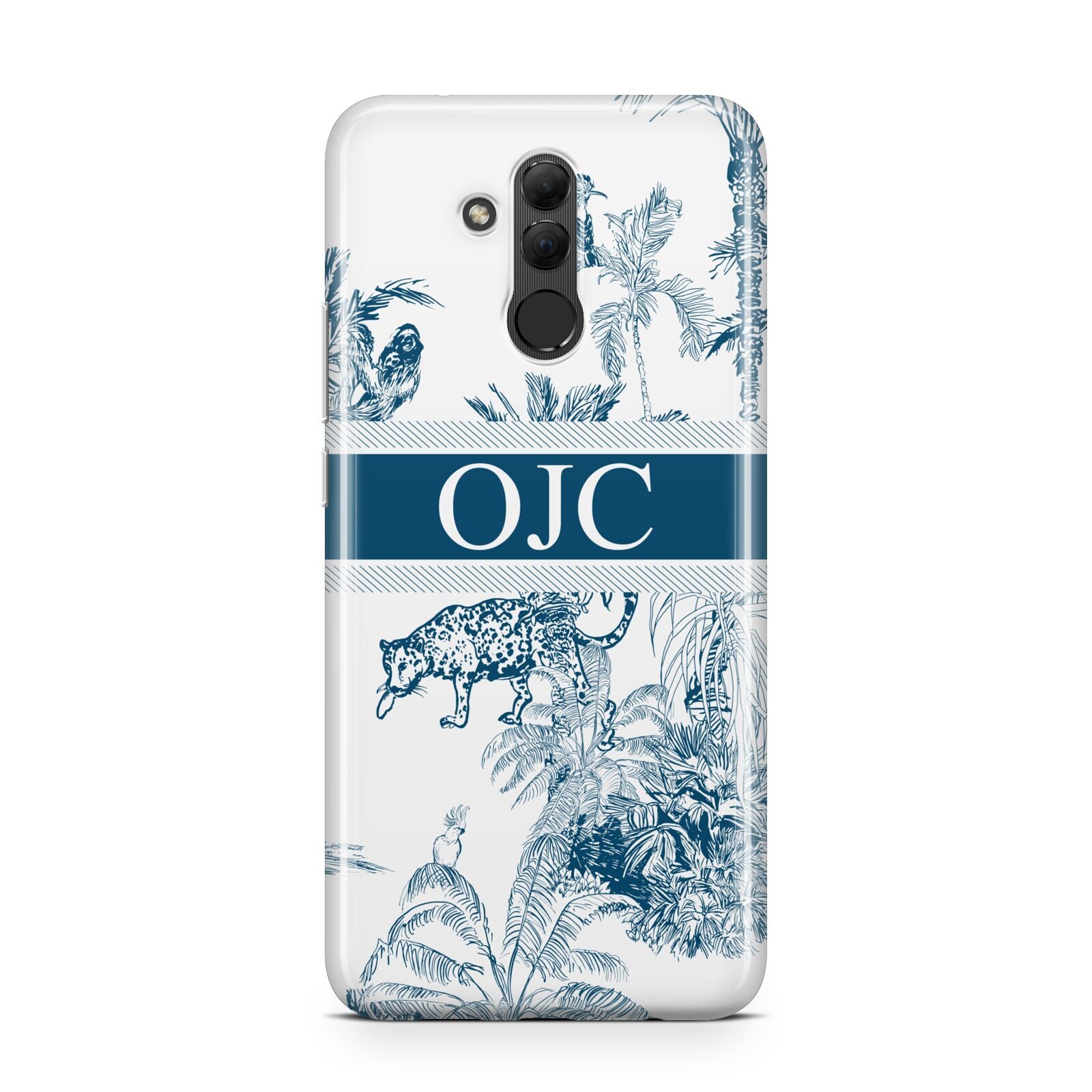 Personalised Tropical Toile Huawei Mate 20 Lite