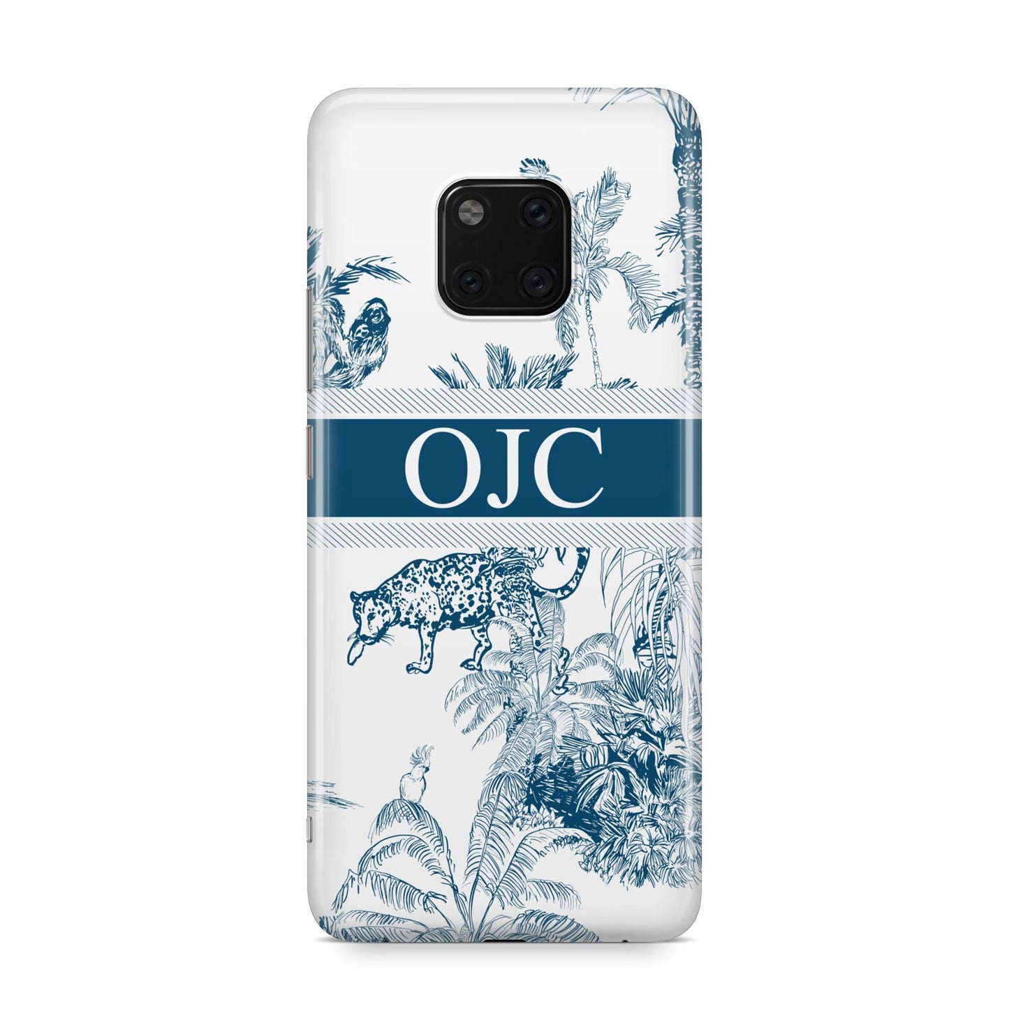 Personalised Tropical Toile Huawei Mate 20 Pro Phone Case