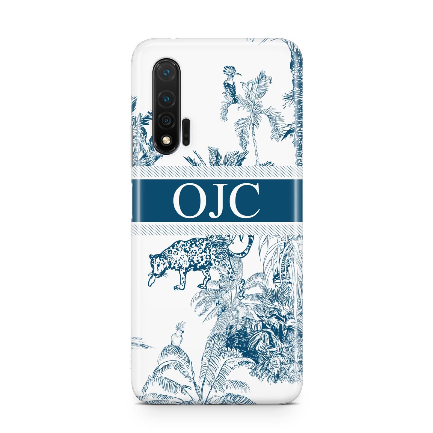 Personalised Tropical Toile Huawei Nova 6 Phone Case