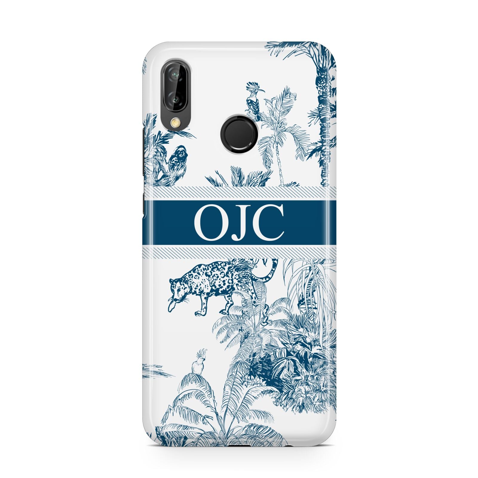 Personalised Tropical Toile Huawei P20 Lite Phone Case