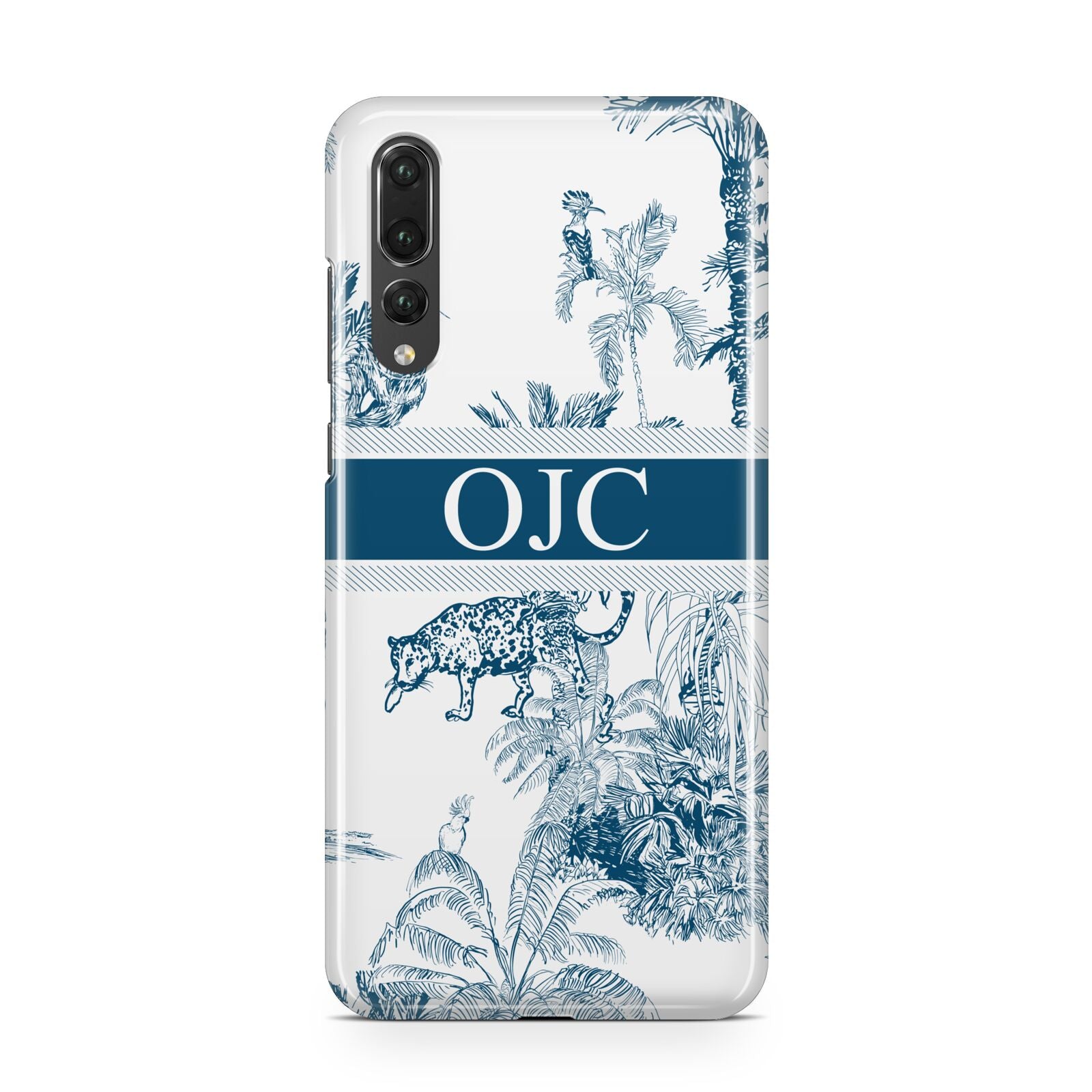 Personalised Tropical Toile Huawei P20 Pro Phone Case