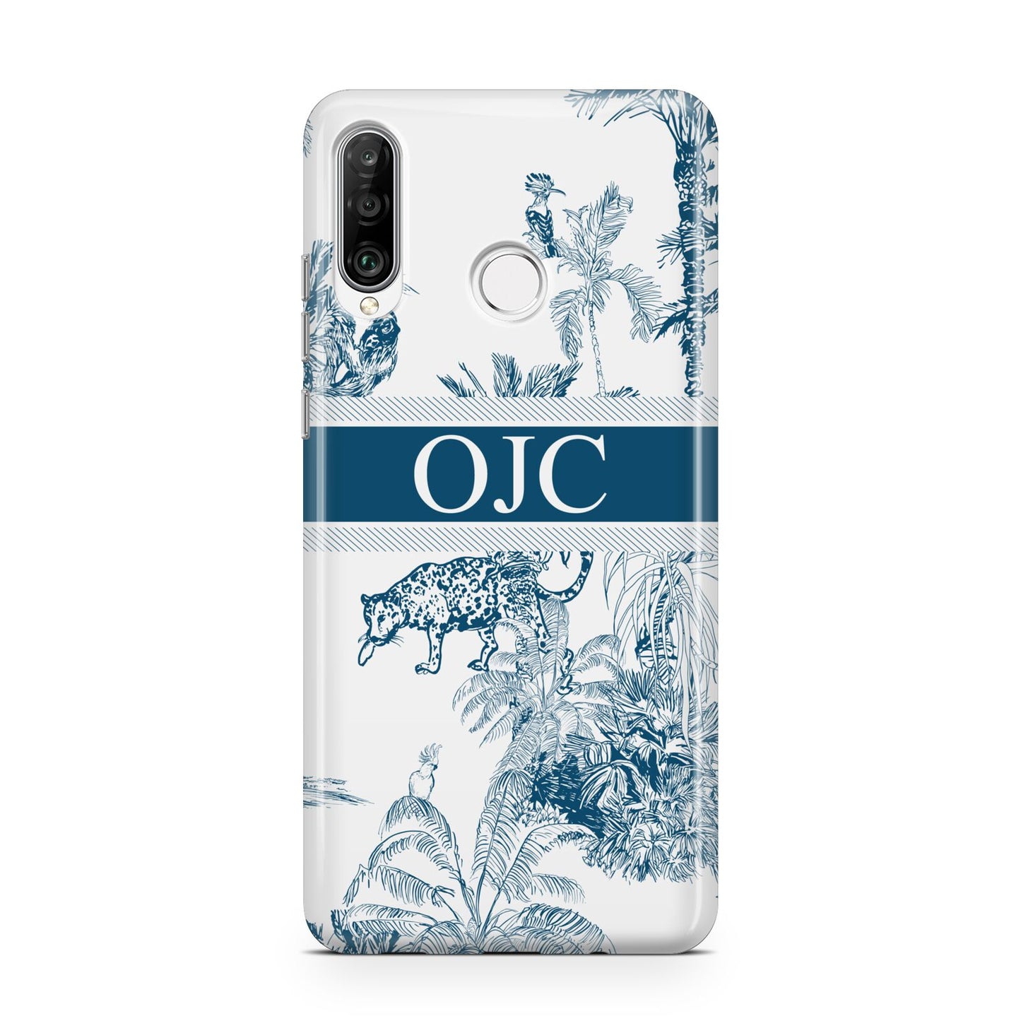 Personalised Tropical Toile Huawei P30 Lite Phone Case