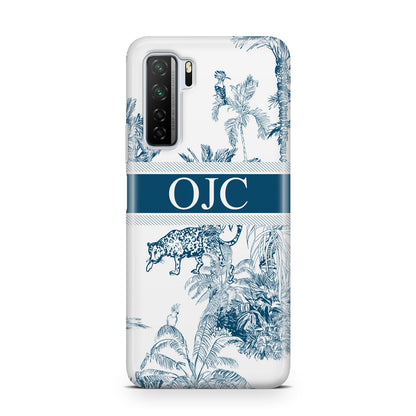 Personalised Tropical Toile Huawei P40 Lite 5G Phone Case