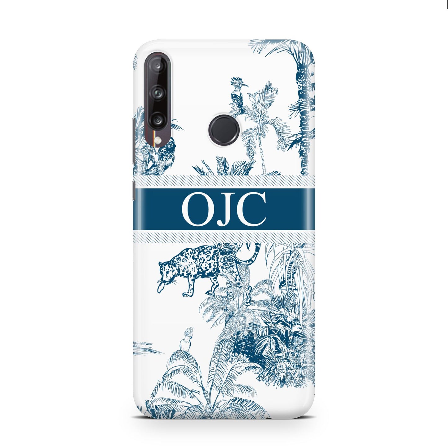 Personalised Tropical Toile Huawei P40 Lite E Phone Case