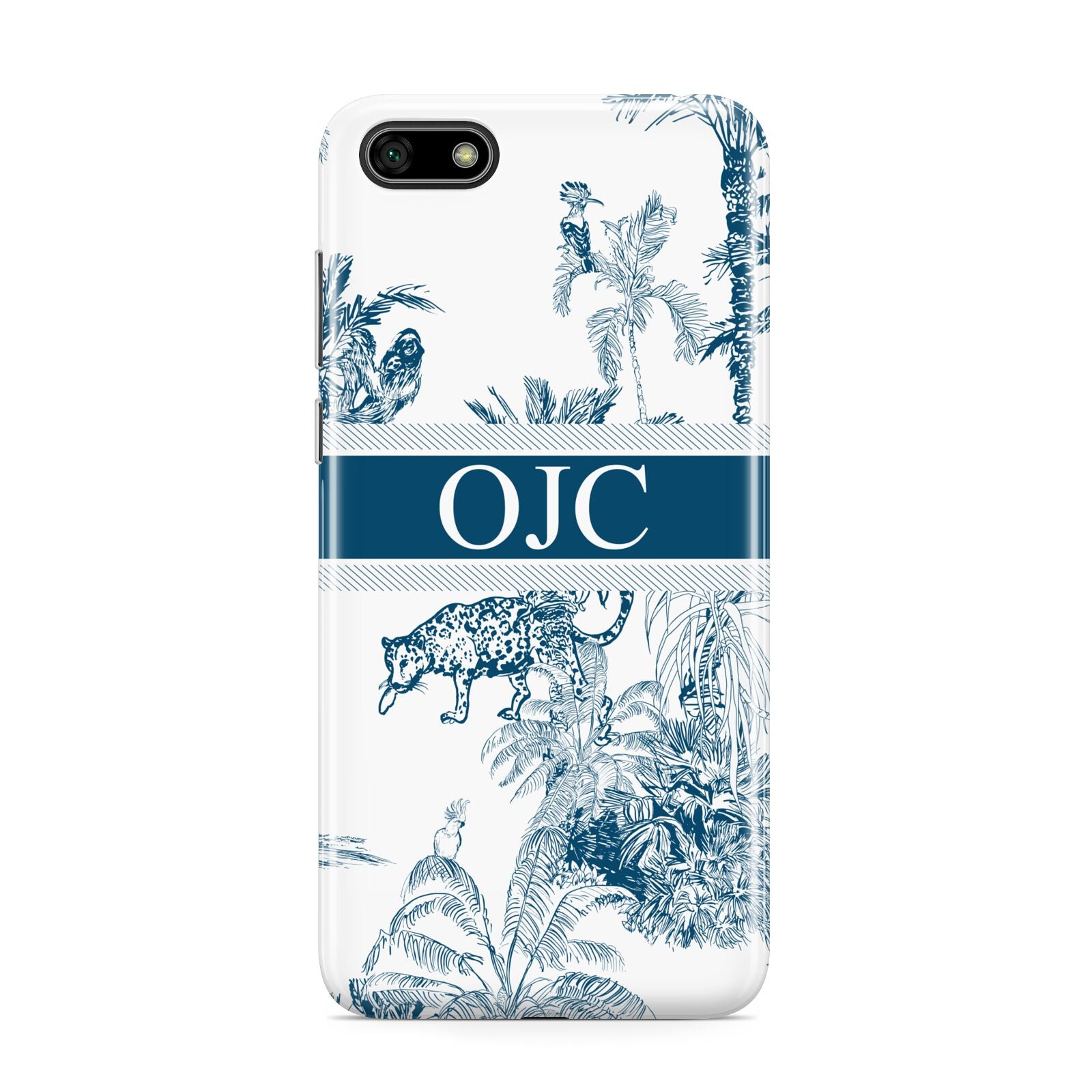 Personalised Tropical Toile Huawei Y5 Prime 2018 Phone Case