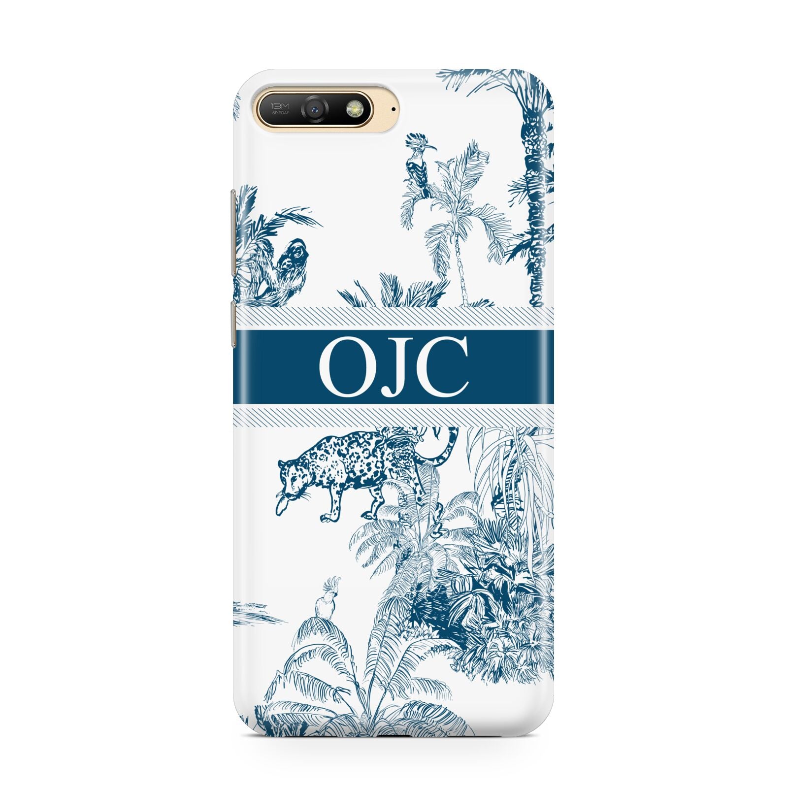 Personalised Tropical Toile Huawei Y6 2018