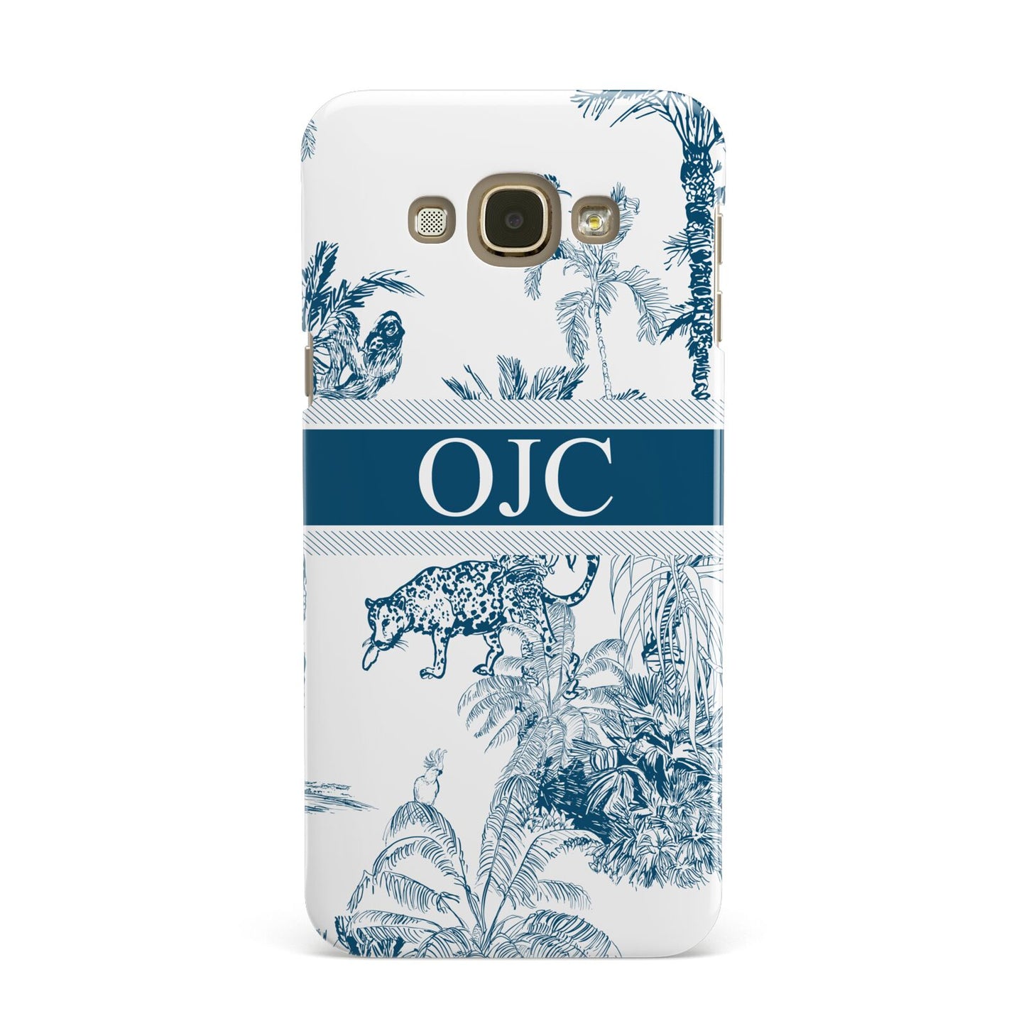 Personalised Tropical Toile Samsung Galaxy A8 Case