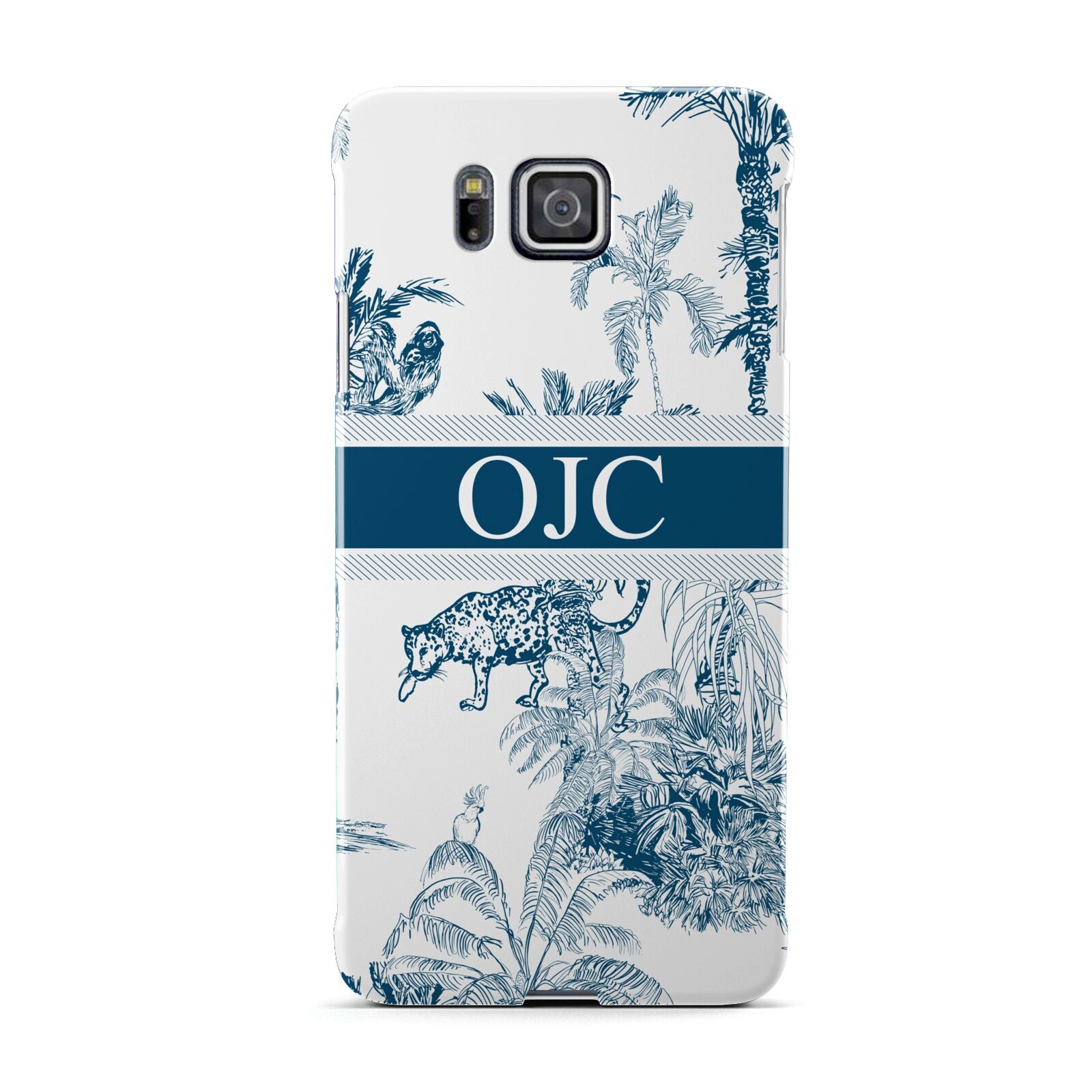 Personalised Tropical Toile Samsung Galaxy Alpha Case