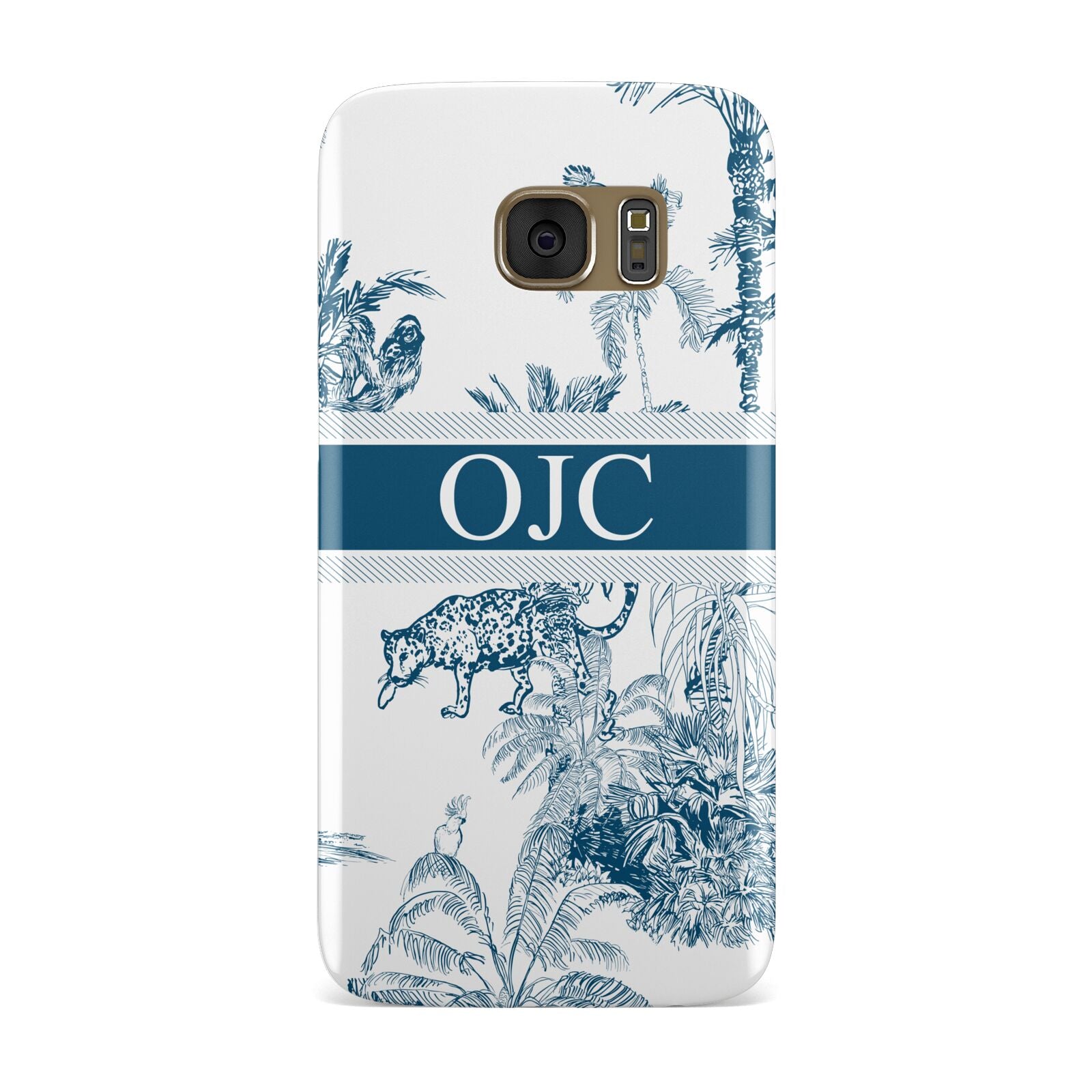 Personalised Tropical Toile Samsung Galaxy Case