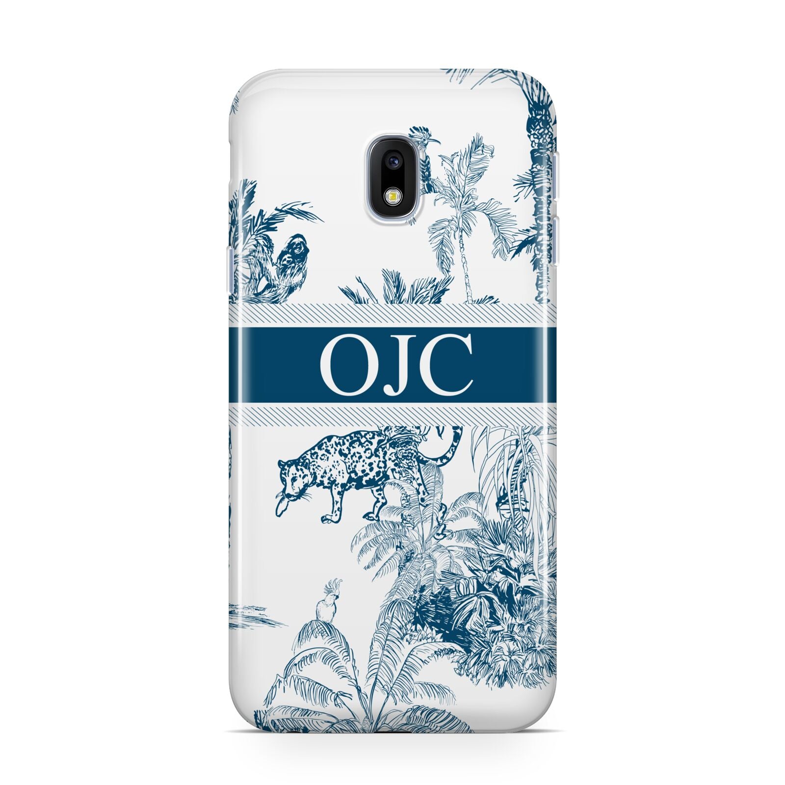 Personalised Tropical Toile Samsung Galaxy J3 2017 Case