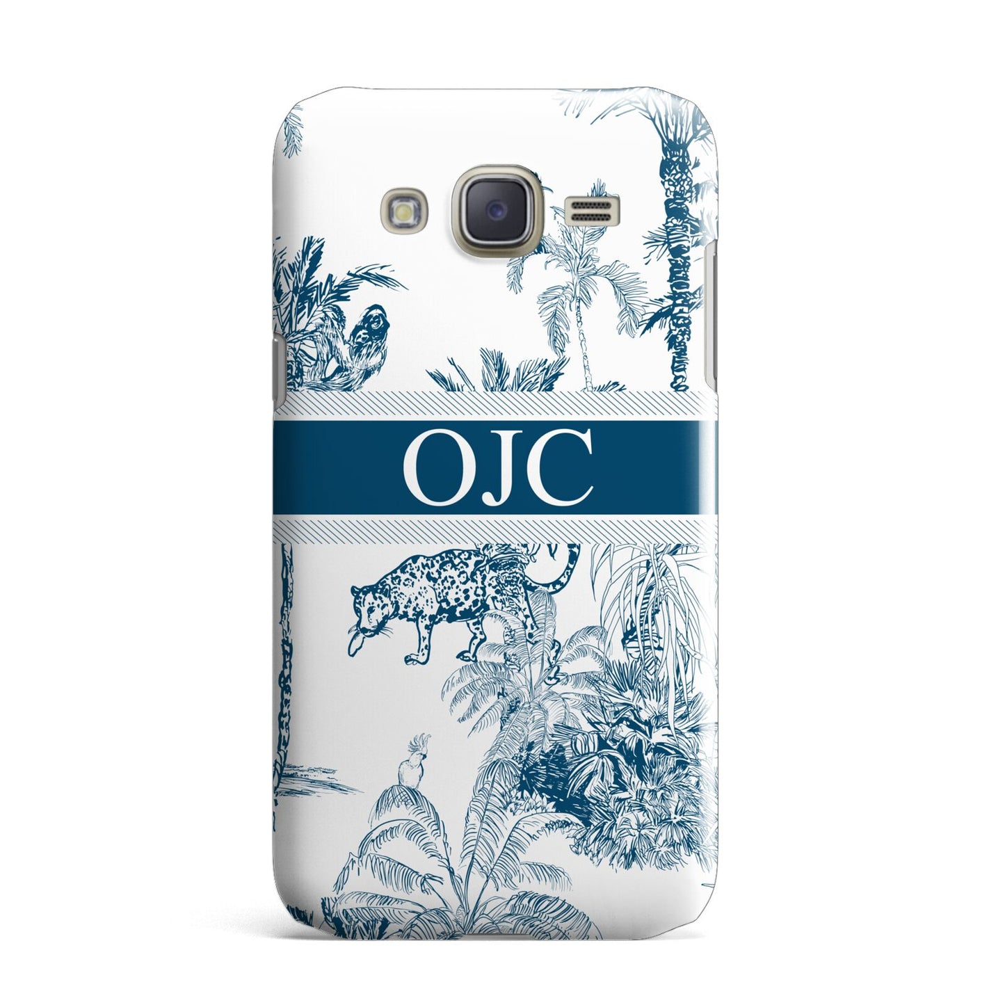 Personalised Tropical Toile Samsung Galaxy J7 Case