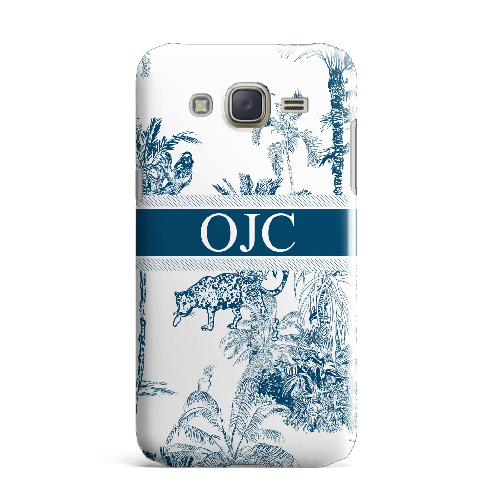 Personalised Tropical Toile Samsung Galaxy J7 Case