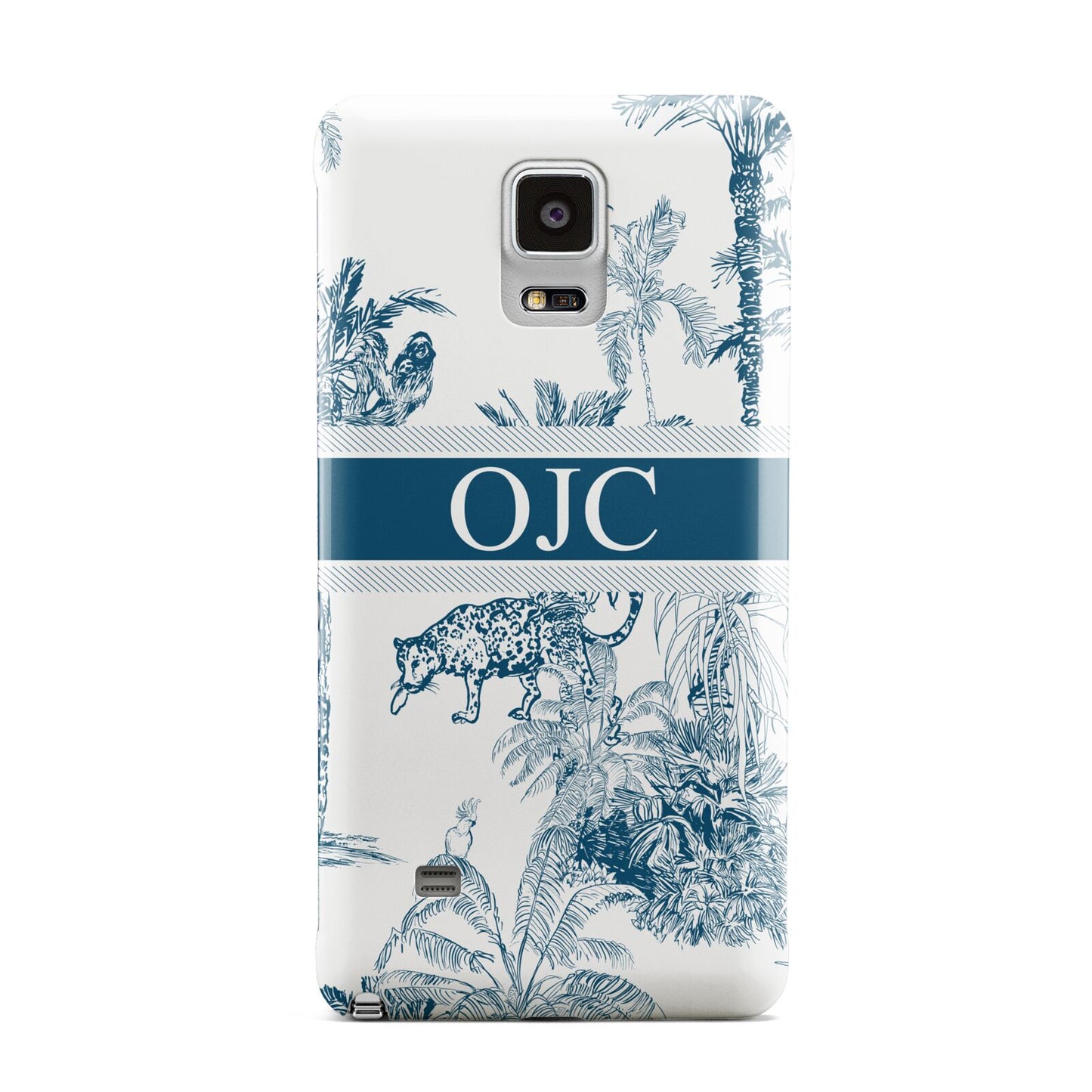 Personalised Tropical Toile Samsung Galaxy Note 4 Case