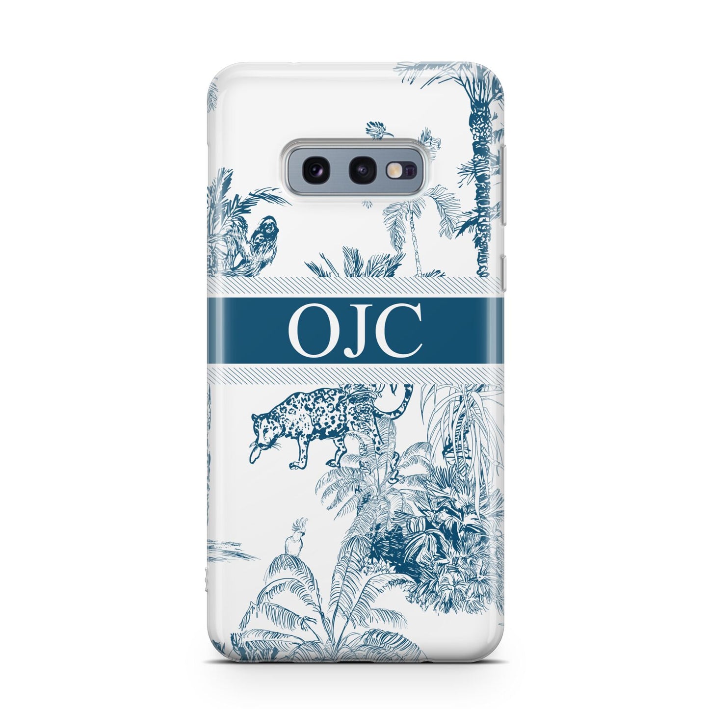 Personalised Tropical Toile Samsung Galaxy S10E Case