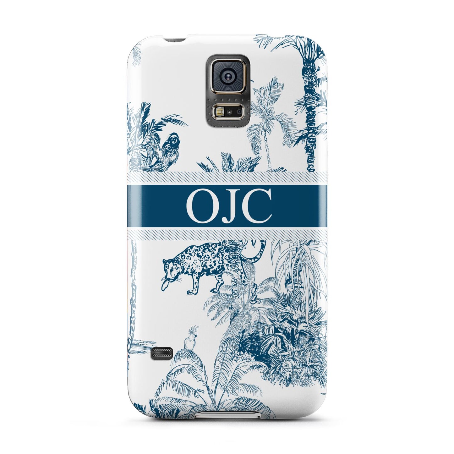 Personalised Tropical Toile Samsung Galaxy S5 Case