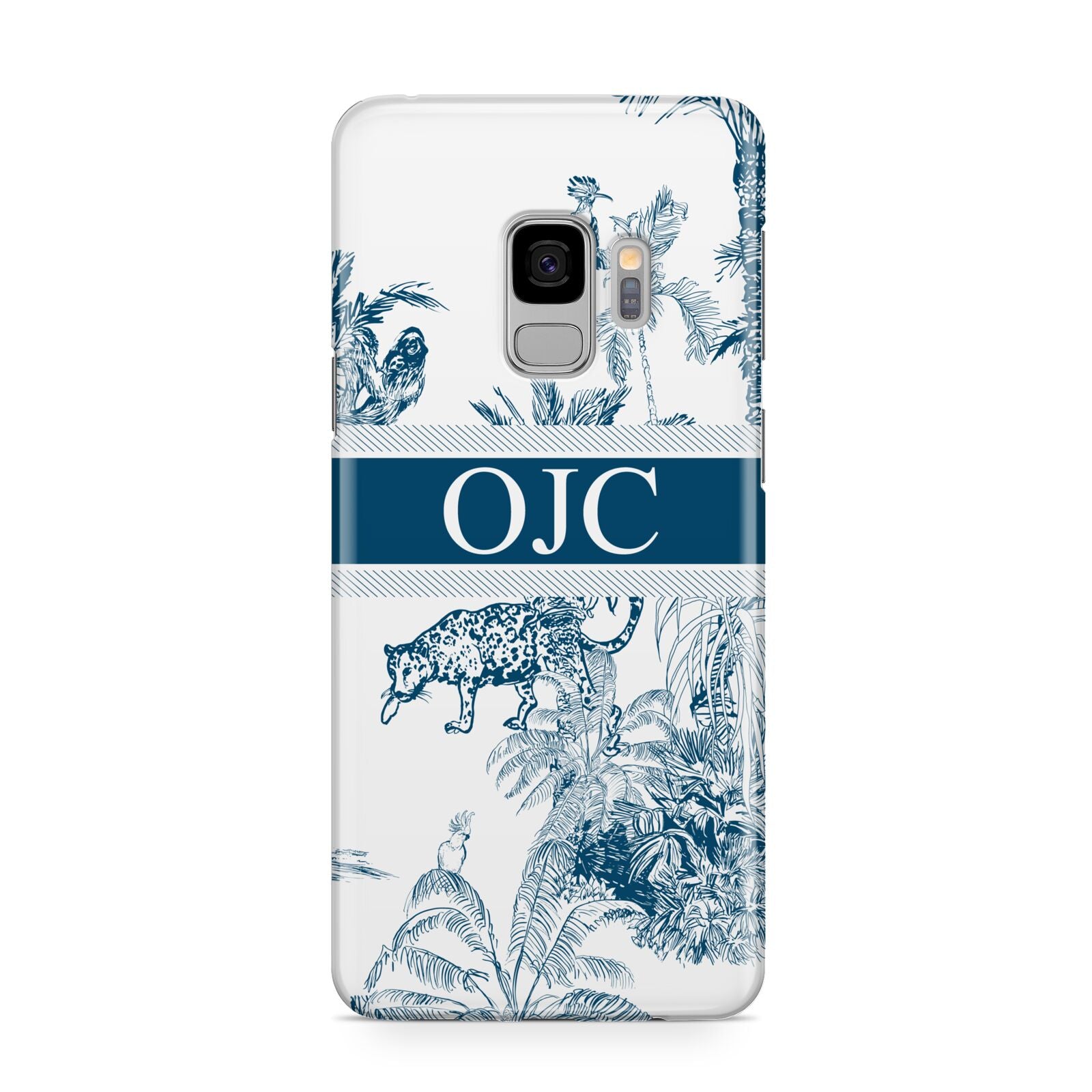 Personalised Tropical Toile Samsung Galaxy S9 Case