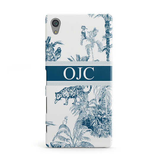 Personalised Tropical Toile Sony Xperia Case