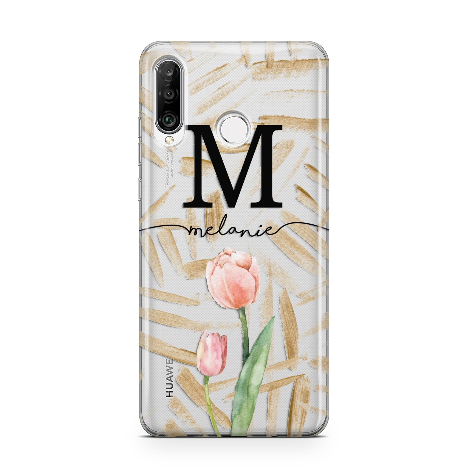 Personalised Tulip Huawei P30 Lite Phone Case