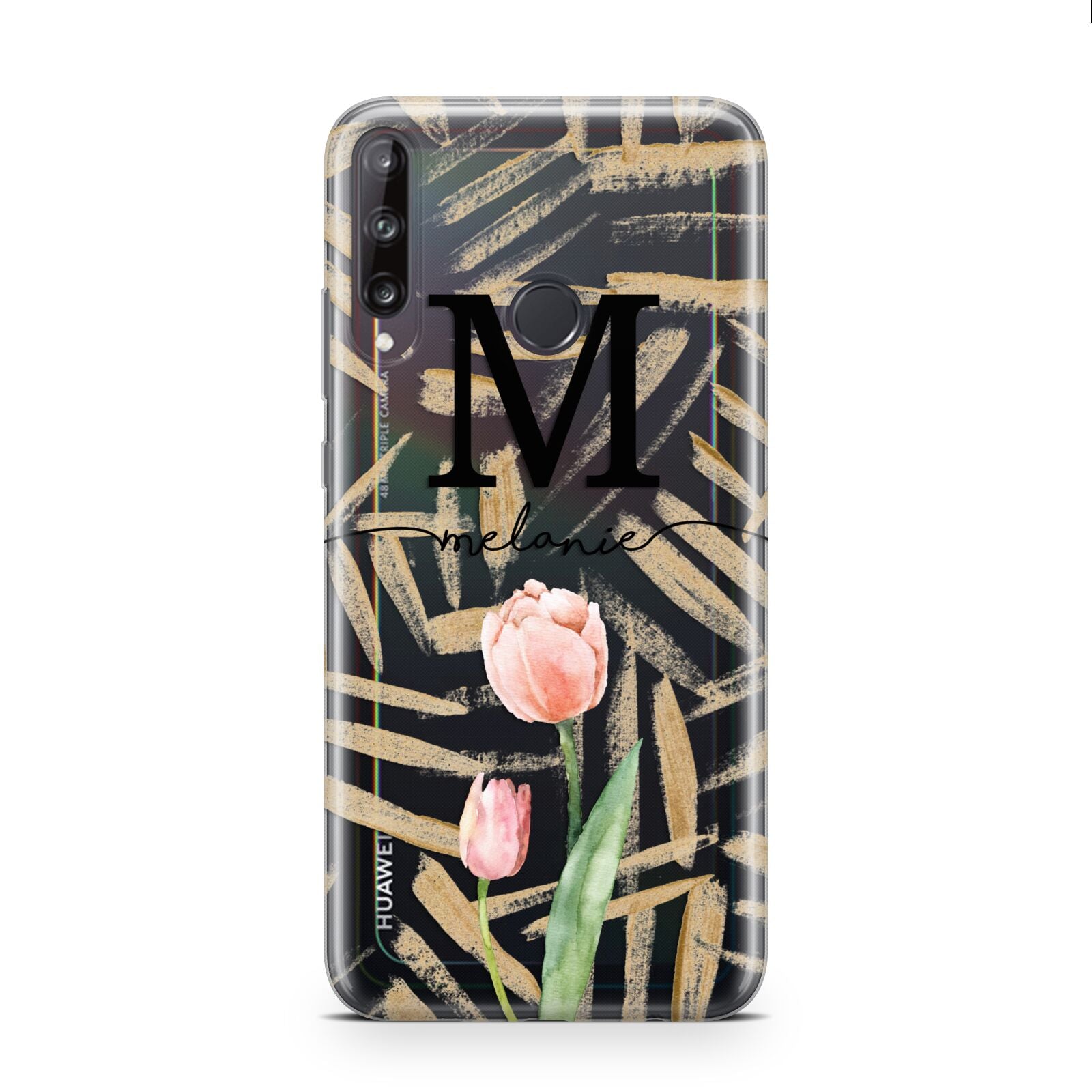 Personalised Tulip Huawei P40 Lite E Phone Case