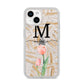 Personalised Tulip iPhone 14 Glitter Tough Case Starlight