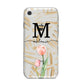 Personalised Tulip iPhone 8 Bumper Case on Silver iPhone