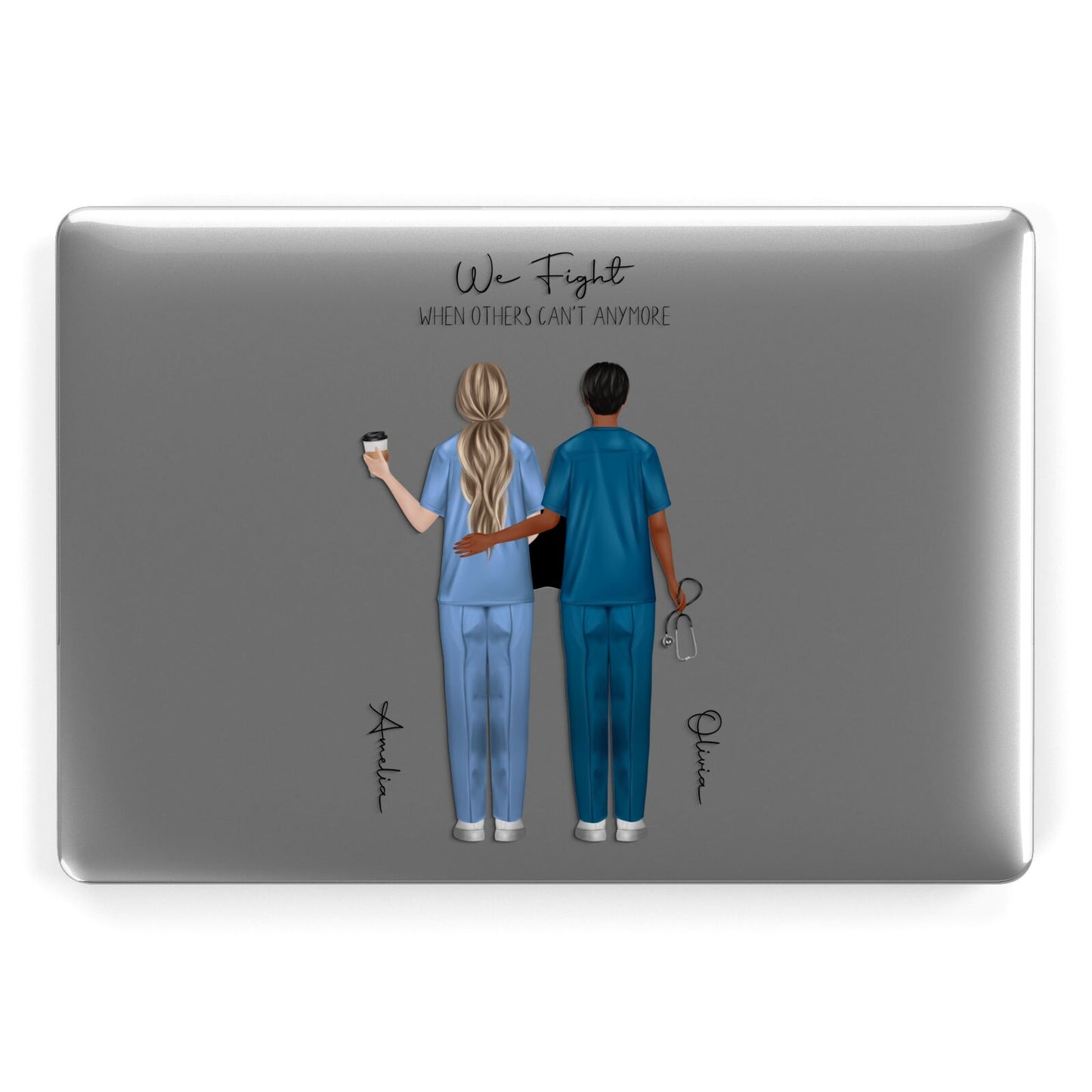 Personalised Two Nurses Apple MacBook Case