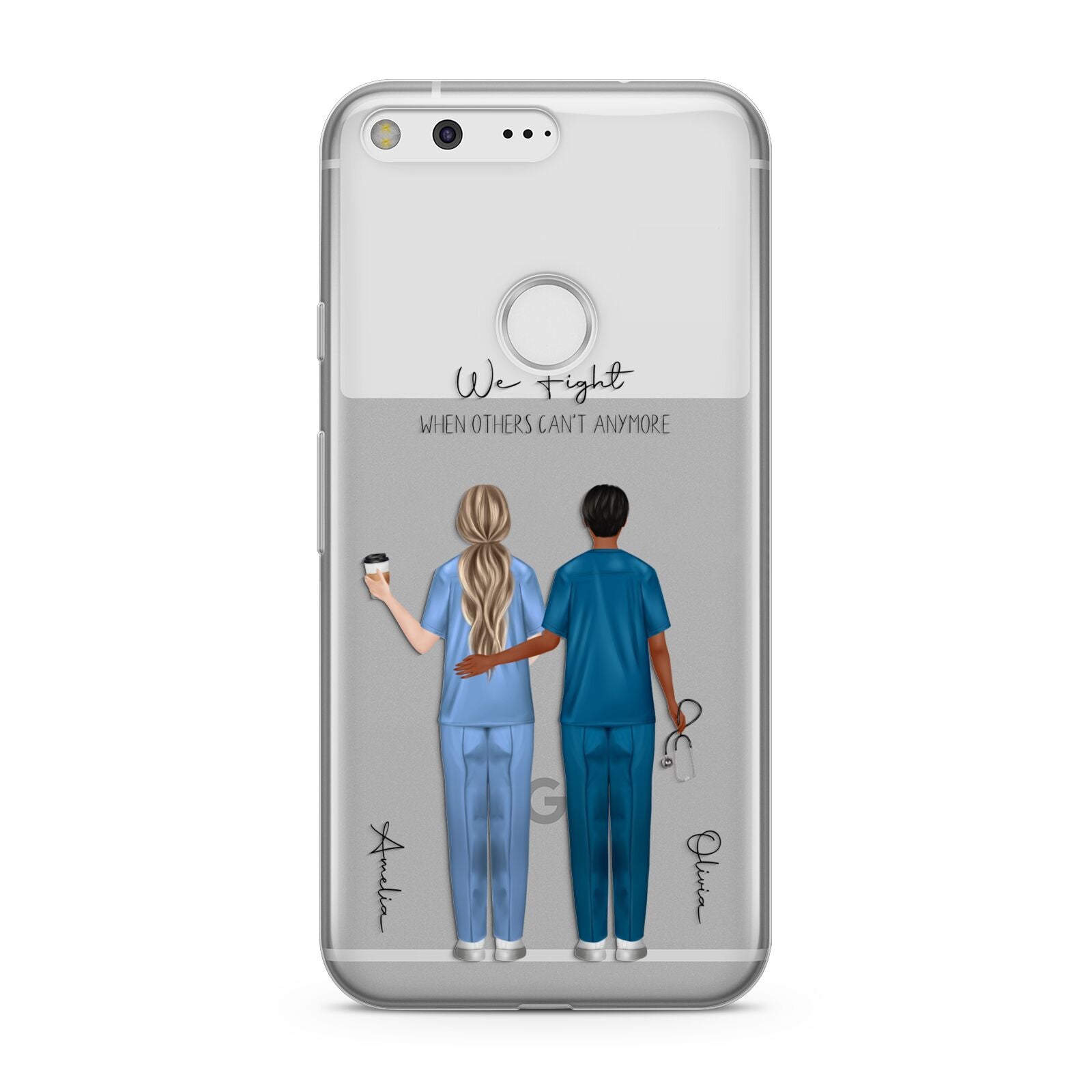 Personalised Two Nurses Google Pixel Case