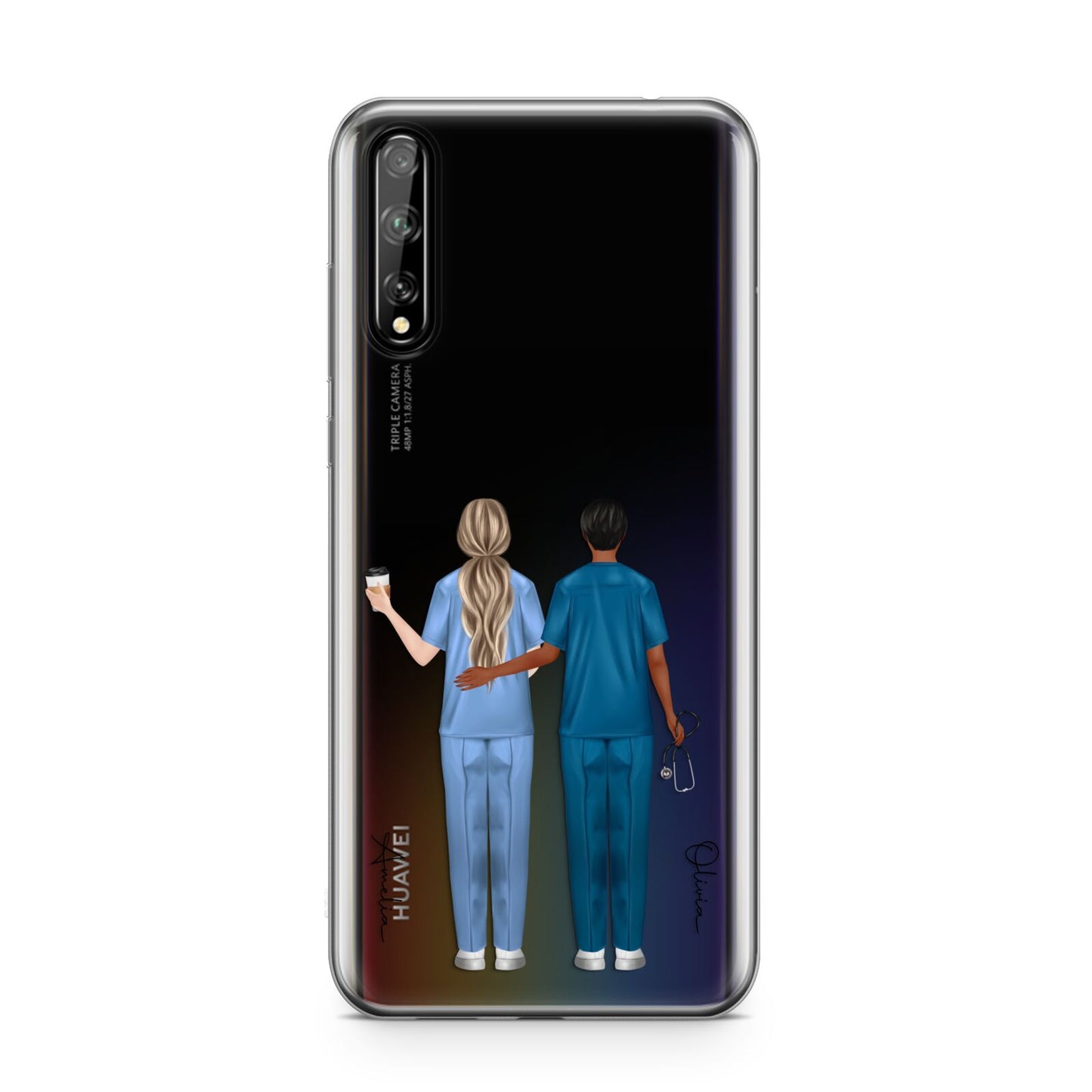 Personalised Two Nurses Huawei Enjoy 10s Phone Case