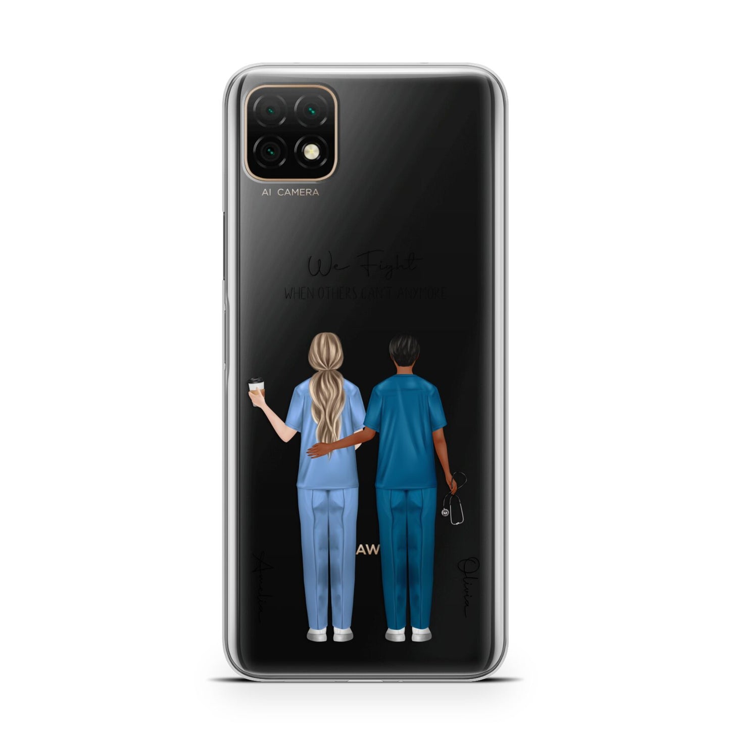 Personalised Two Nurses Huawei Enjoy 20 Phone Case