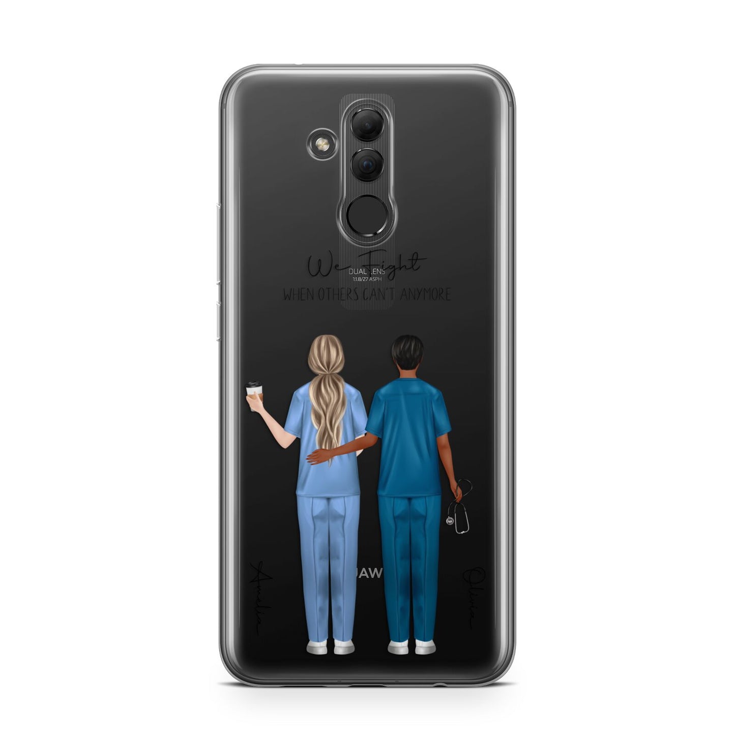 Personalised Two Nurses Huawei Mate 20 Lite