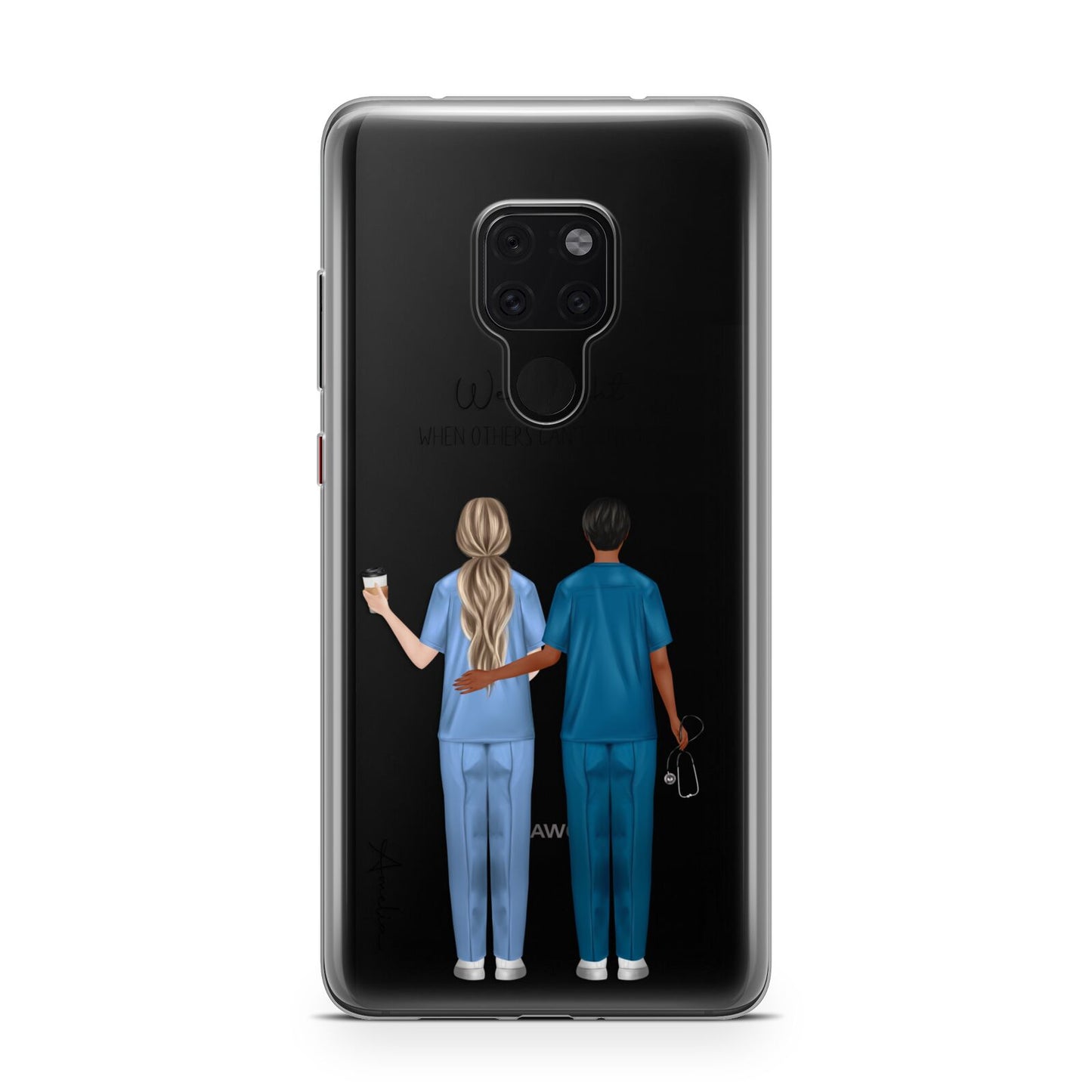 Personalised Two Nurses Huawei Mate 20 Phone Case