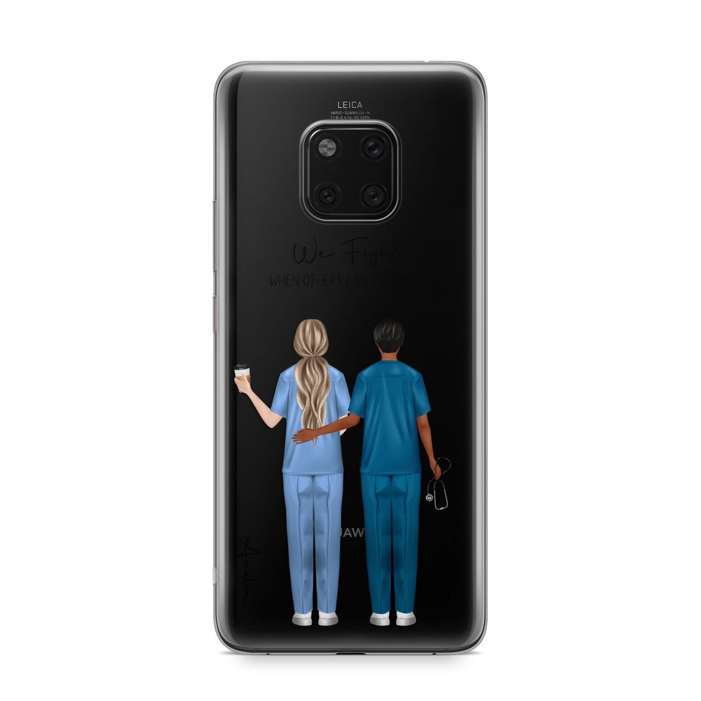 Personalised Two Nurses Huawei Mate 20 Pro Phone Case