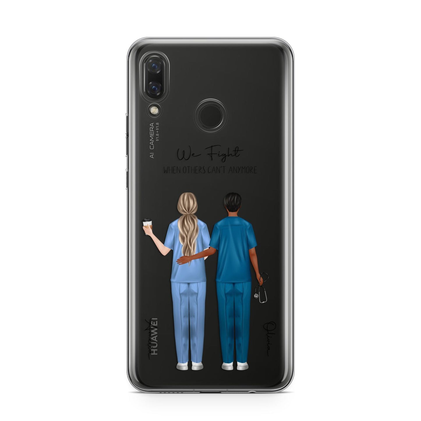 Personalised Two Nurses Huawei Nova 3 Phone Case